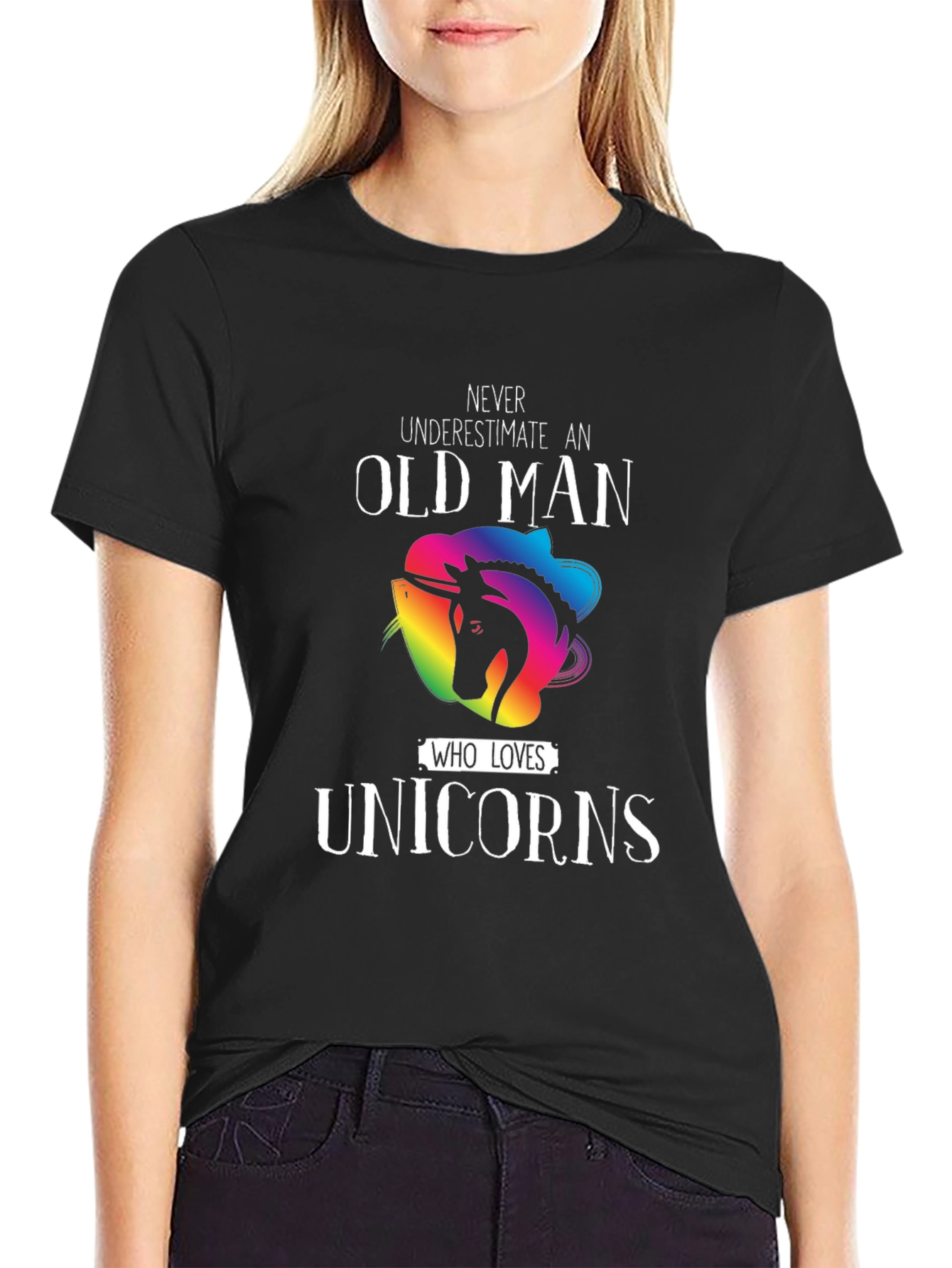 Old Man Unicorn Lover T-Shirt