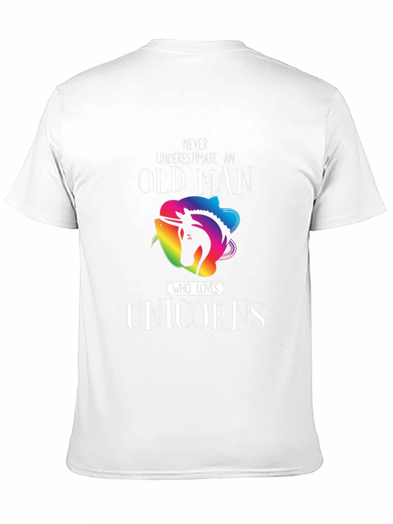 Old Man Unicorn Lover T-Shirt