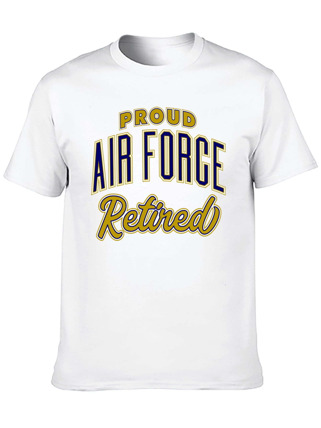Proud Air Force Retired Black T-Shirt