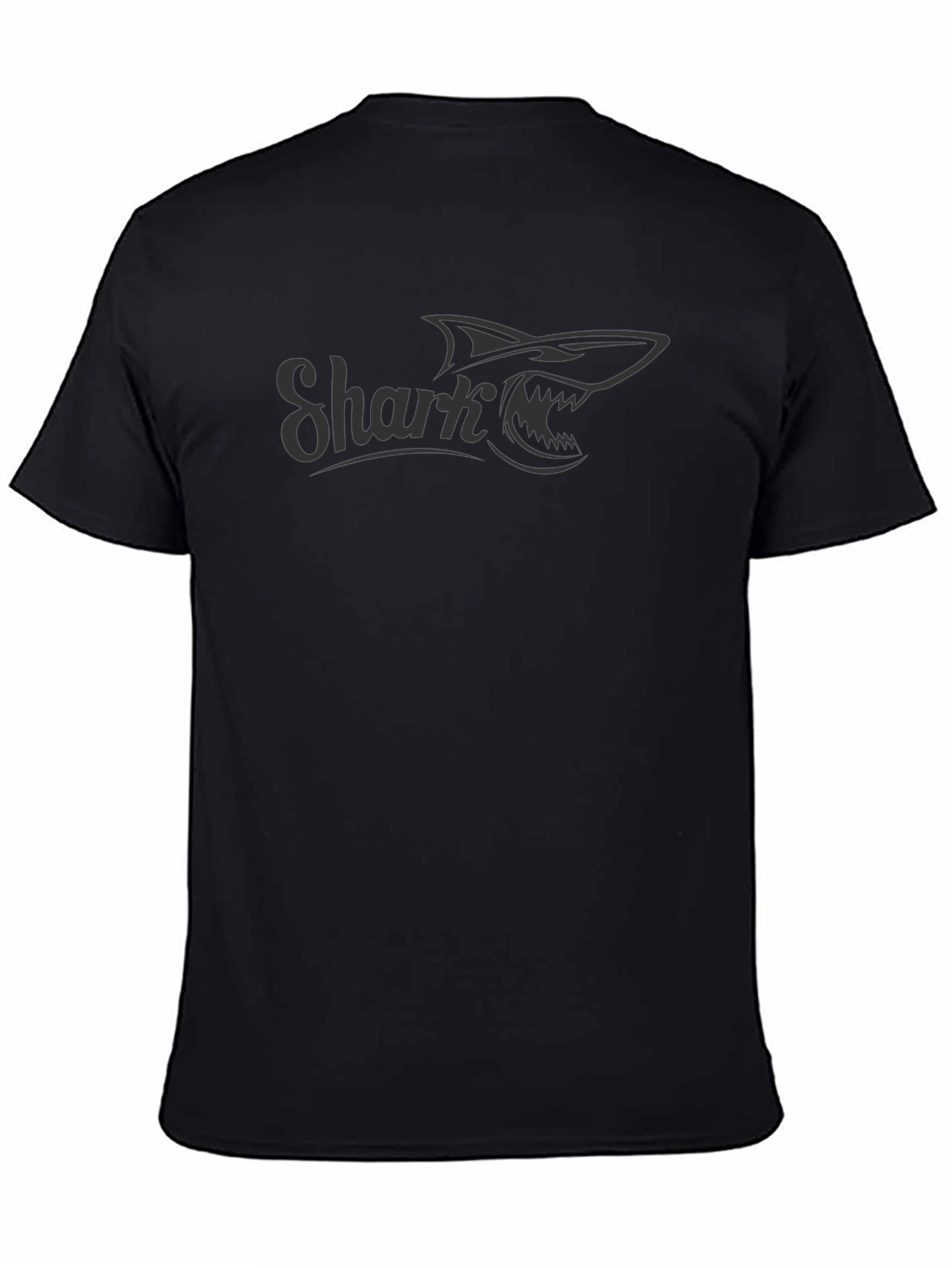 Shark Graphic Print Mens Crew Neck T-Shirt