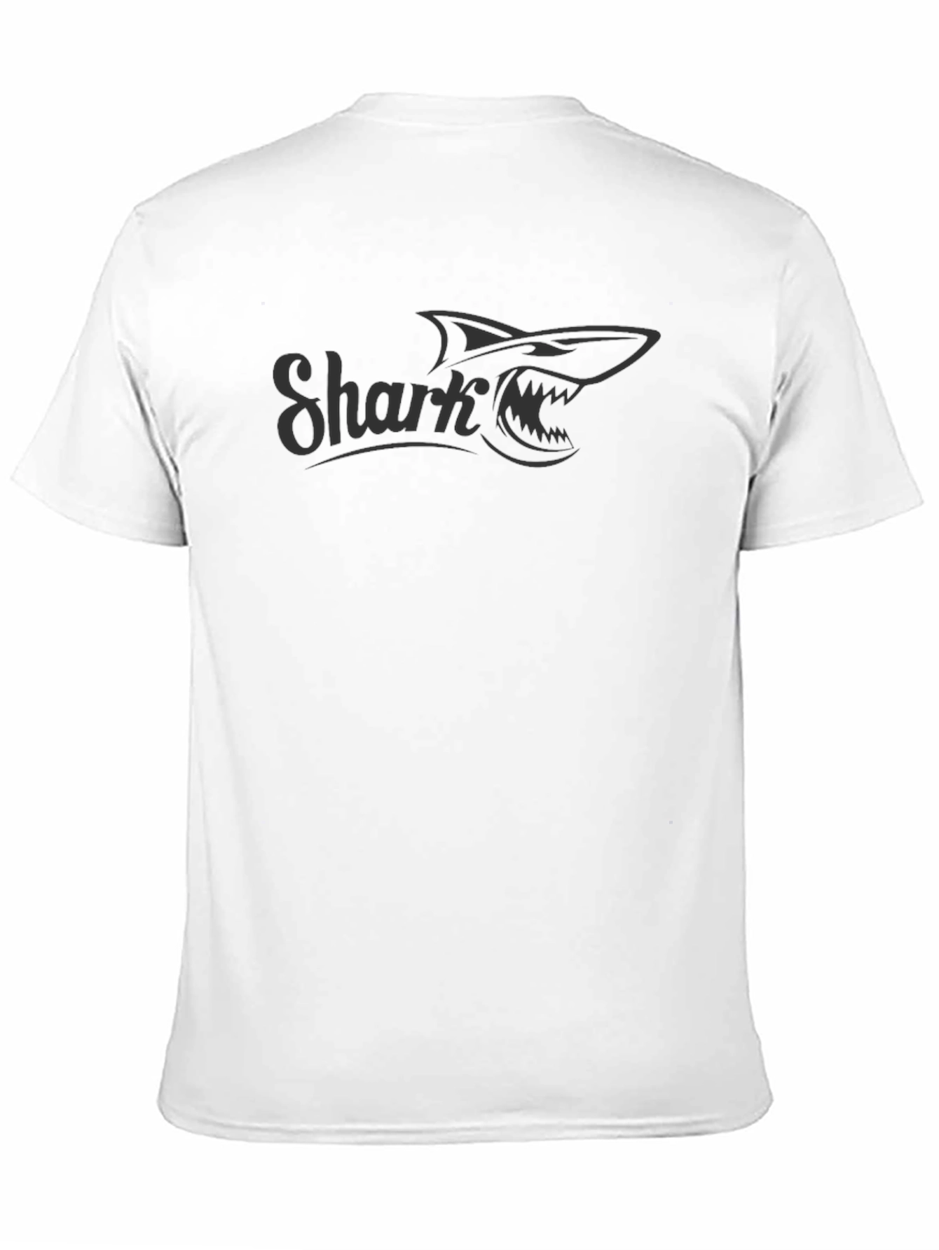 Shark Graphic Print Mens Crew Neck T-Shirt