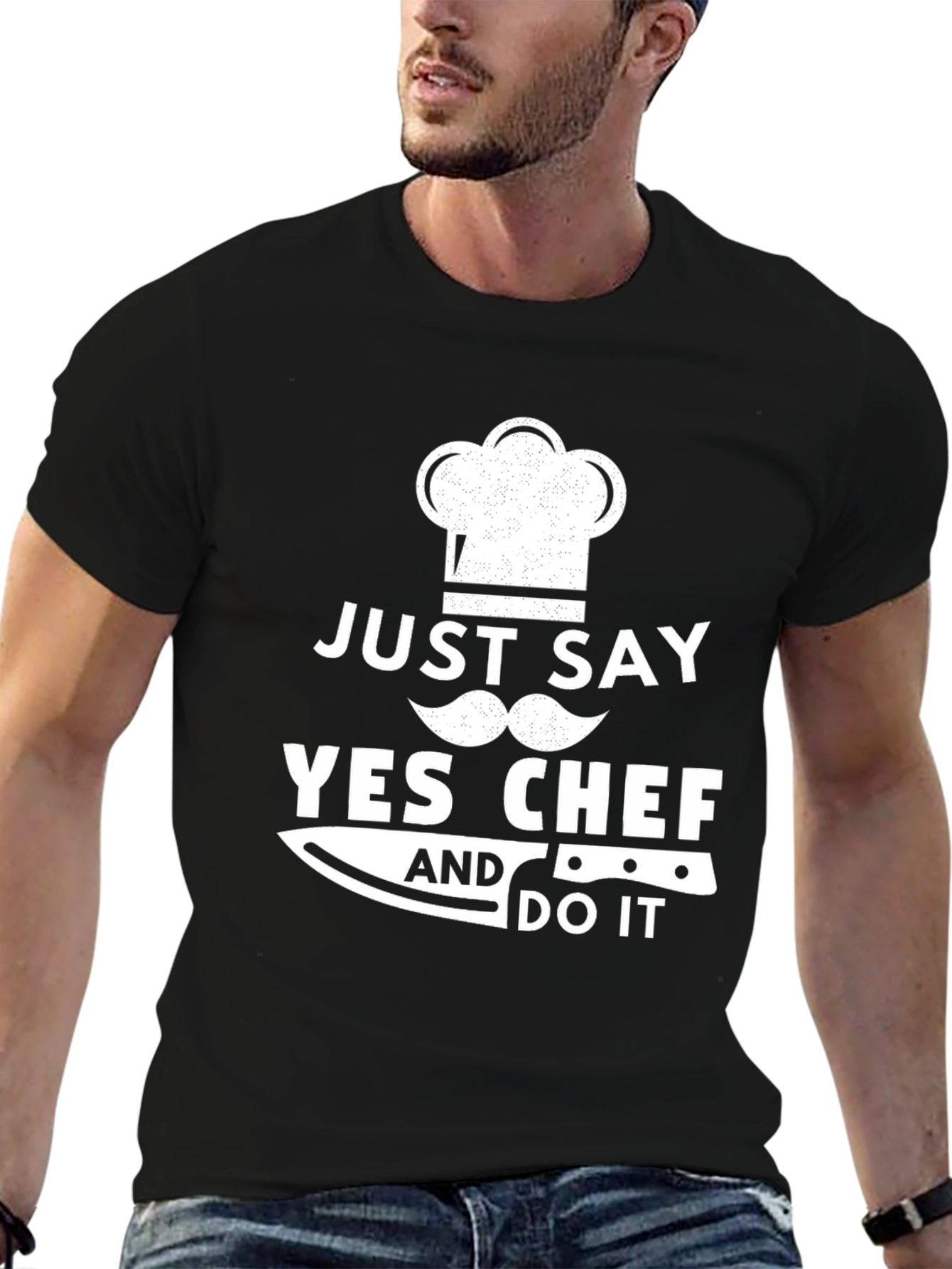 Just Say Yes Chef Funny Cooking T-Shirt