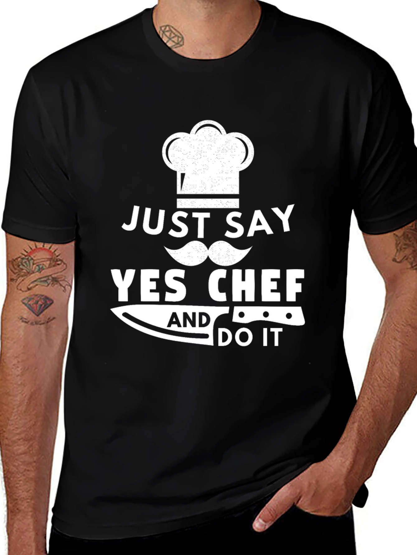 Just Say Yes Chef Funny Cooking T-Shirt