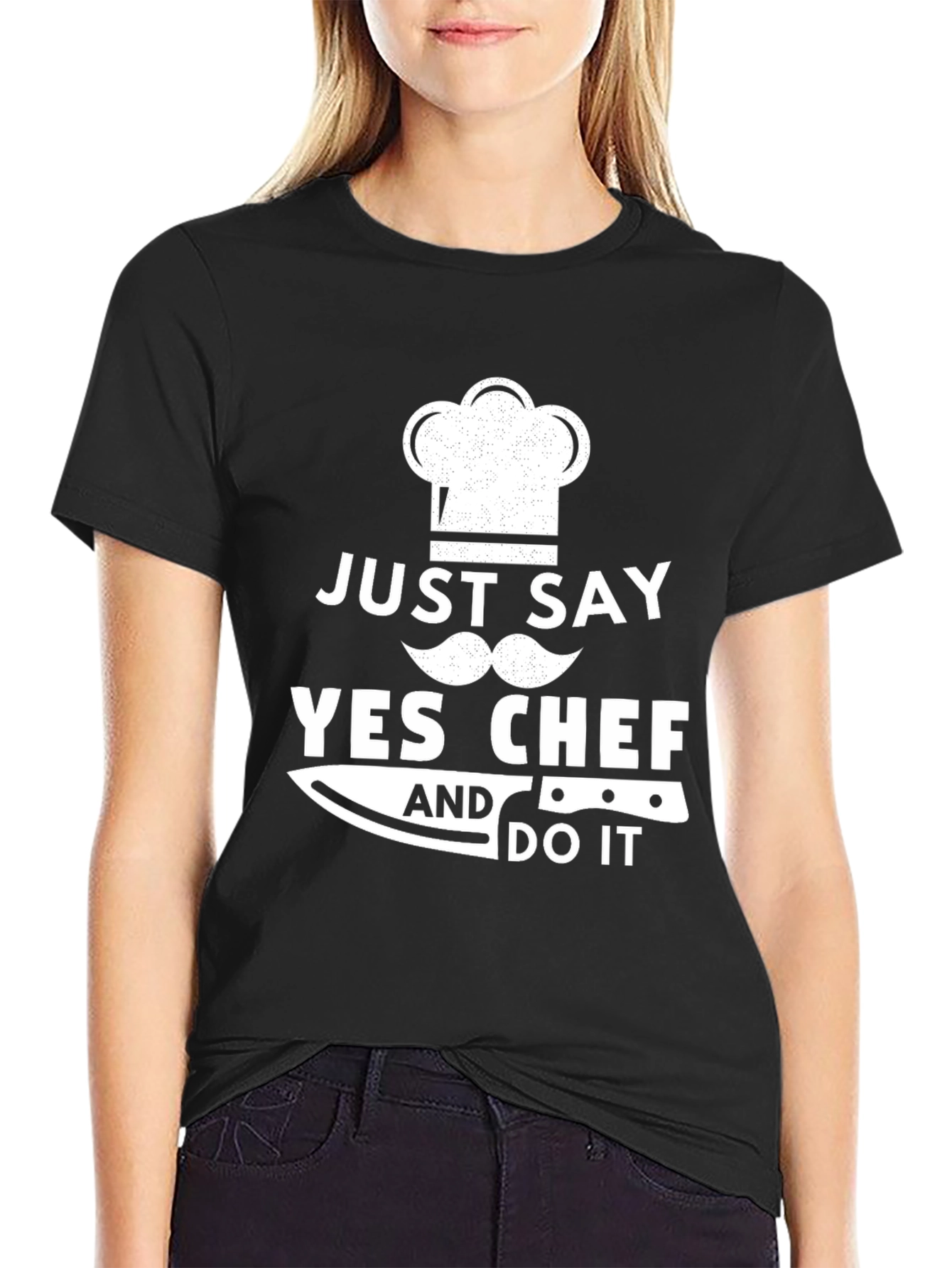 Just Say Yes Chef Funny Cooking T-Shirt