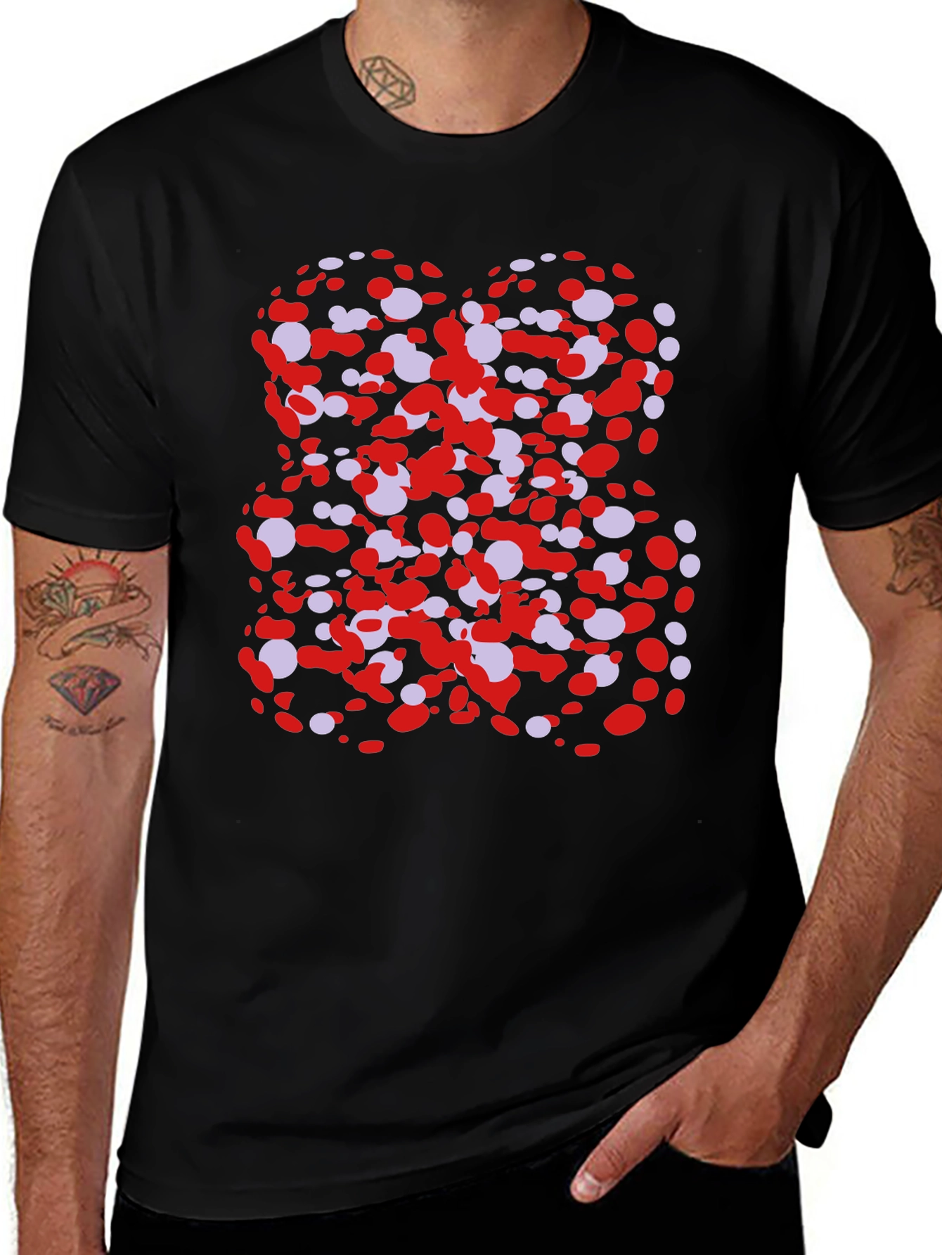 Abstract Dots T-Shirt - Modern Graphic Tee