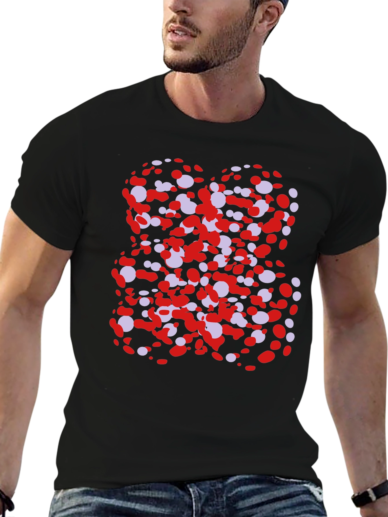 Abstract Dots T-Shirt - Modern Graphic Tee