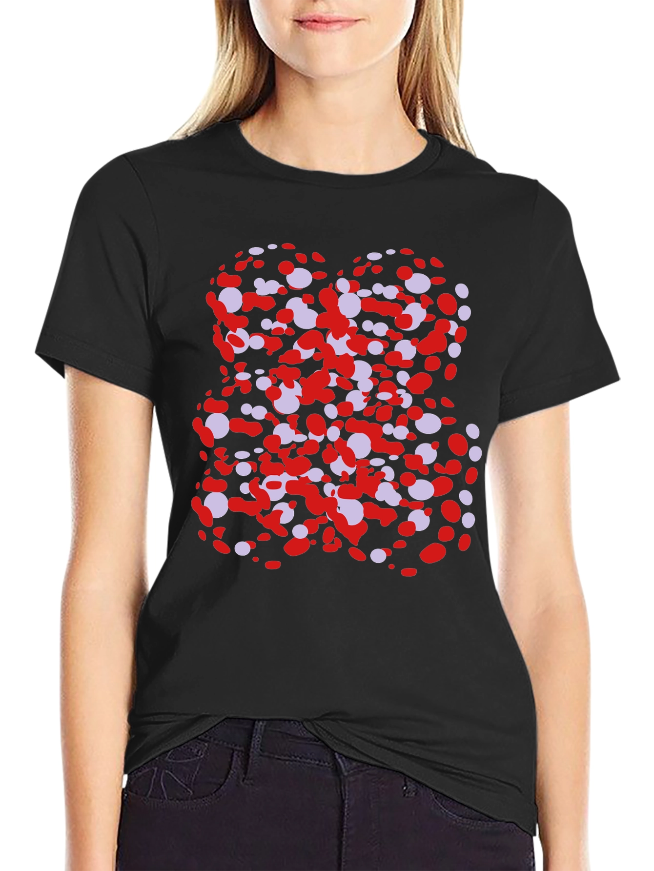 Abstract Dots T-Shirt - Modern Graphic Tee