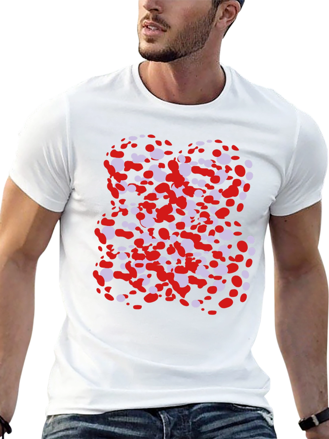 Abstract Dots T-Shirt - Modern Graphic Tee