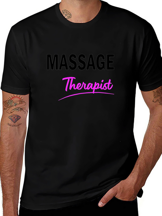 Massage Therapist T-Shirt - Black Graphic Tee