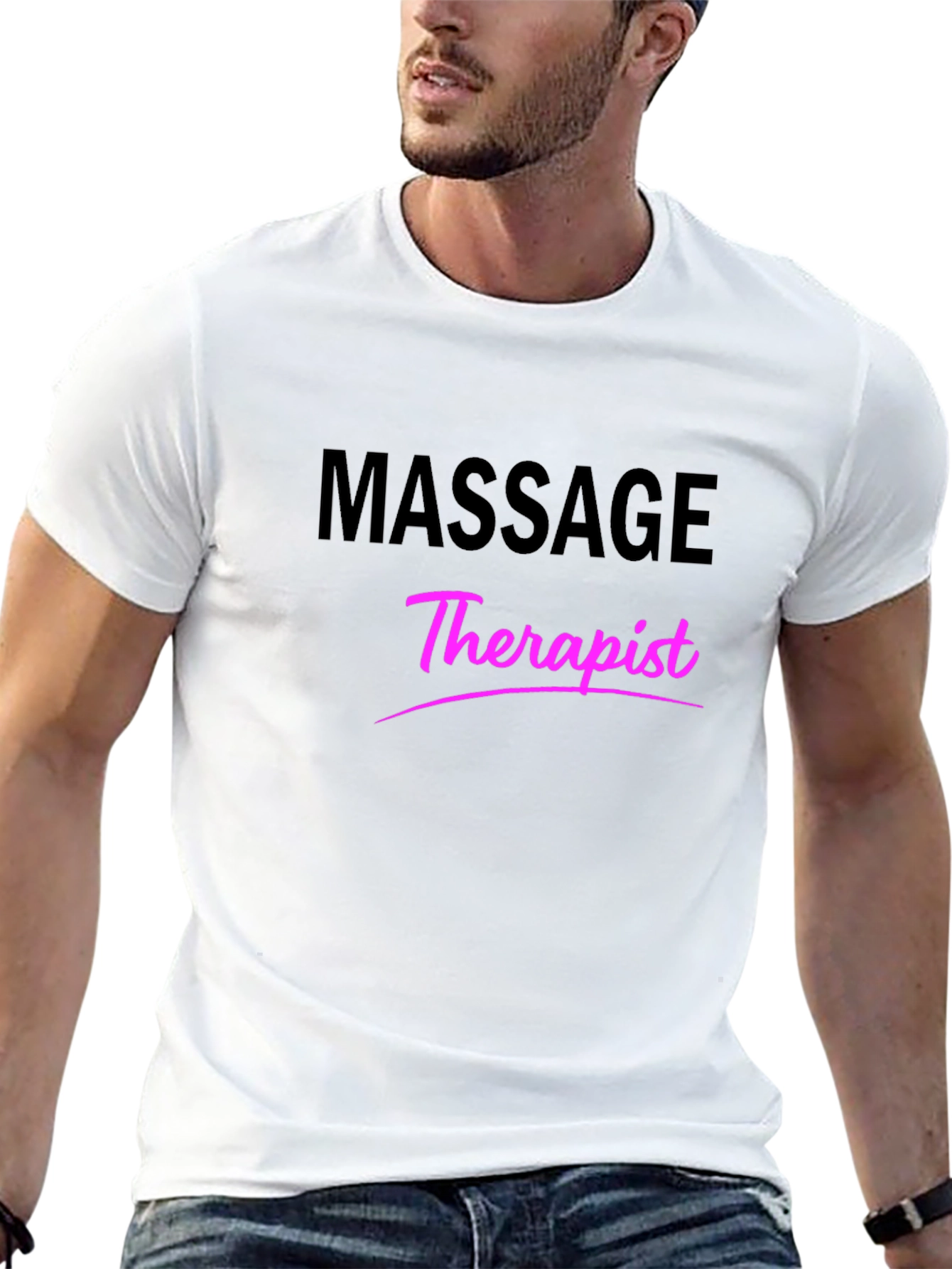 Massage Therapist T-Shirt - Black Graphic Tee