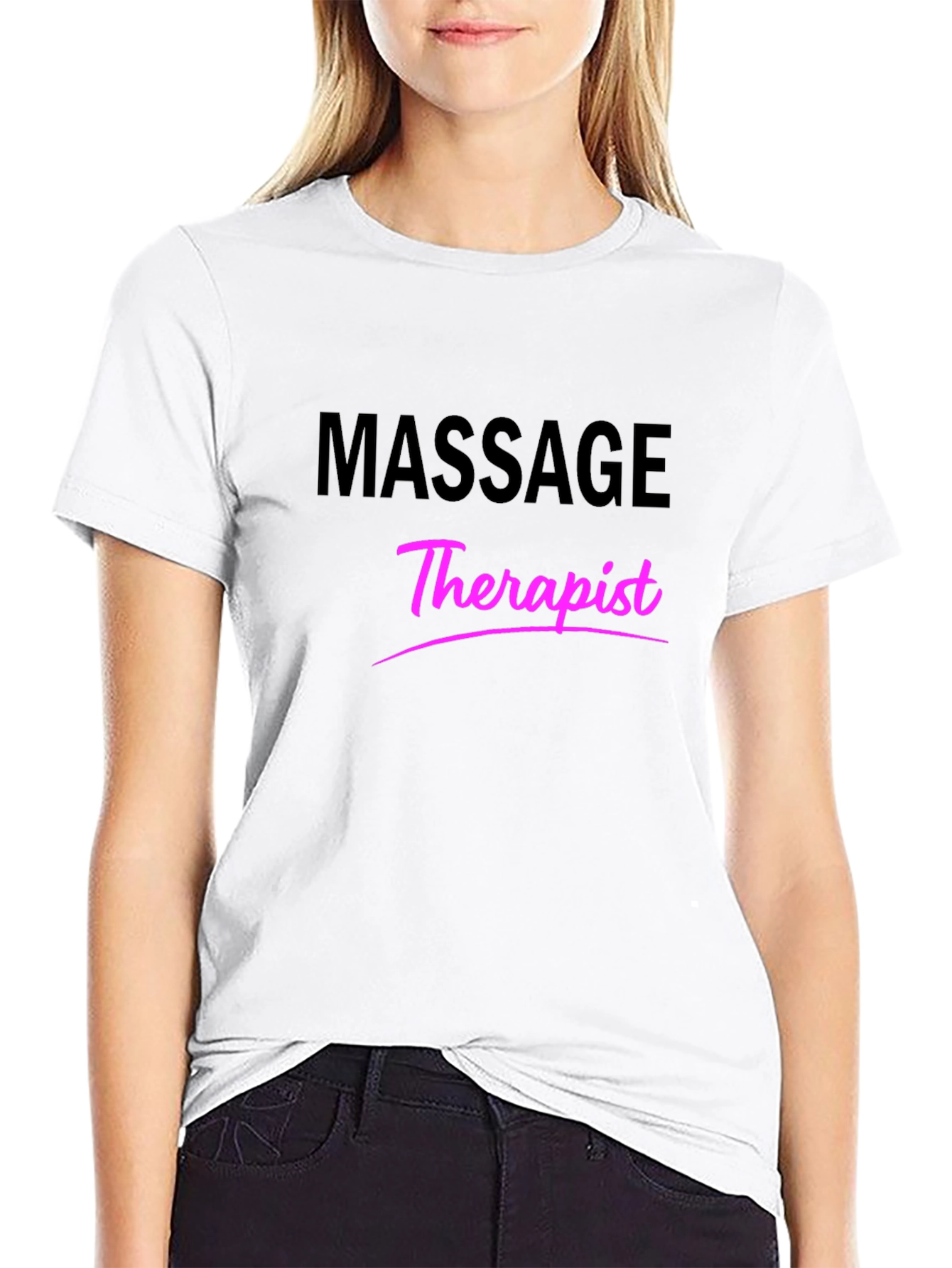 Massage Therapist T-Shirt - Black Graphic Tee