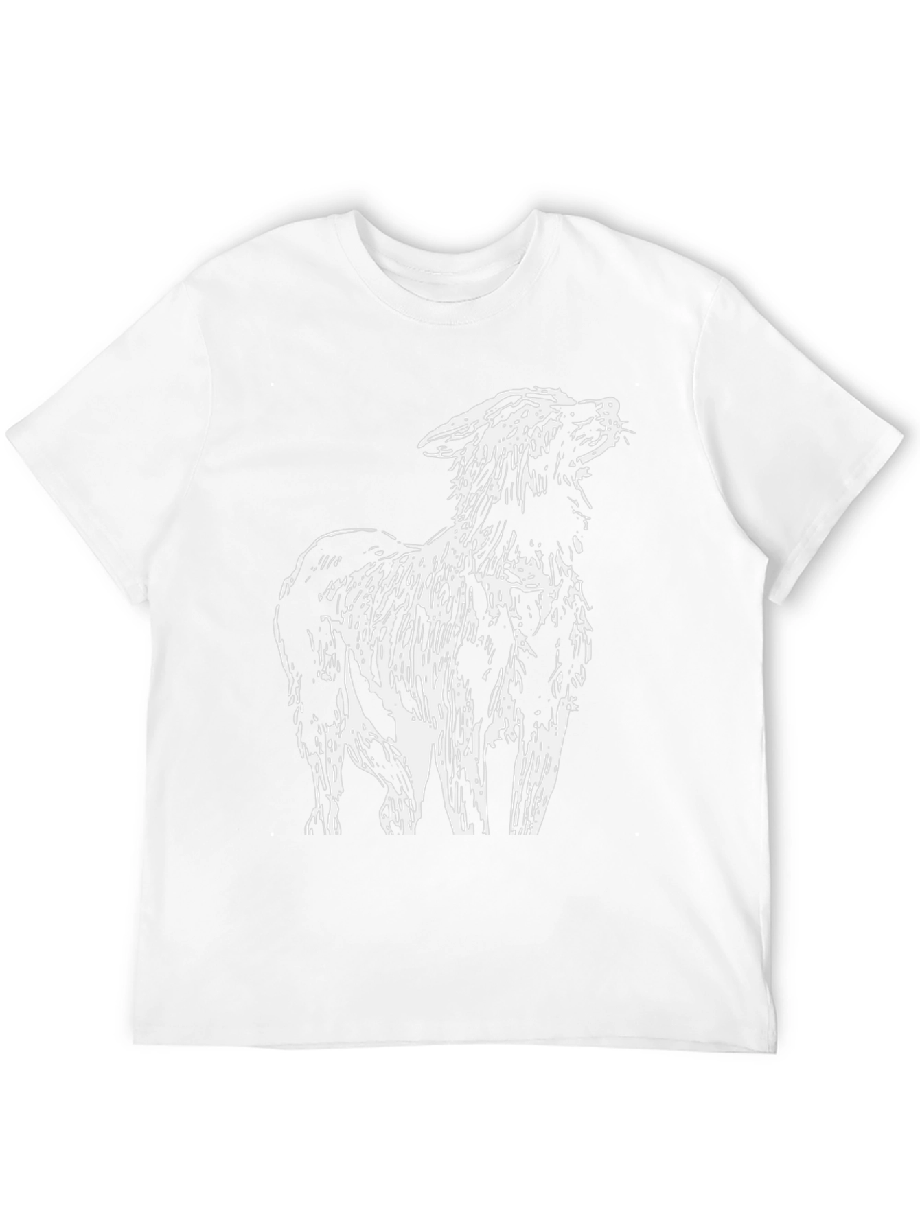 Unique Animal Design Black T-Shirt for Casual Wear
