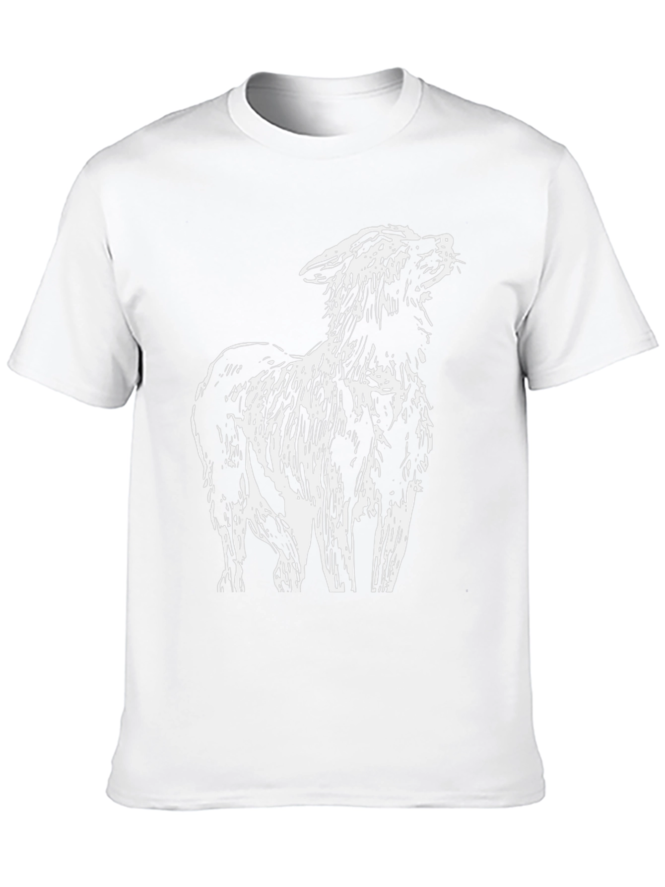 Unique Animal Design Black T-Shirt for Casual Wear