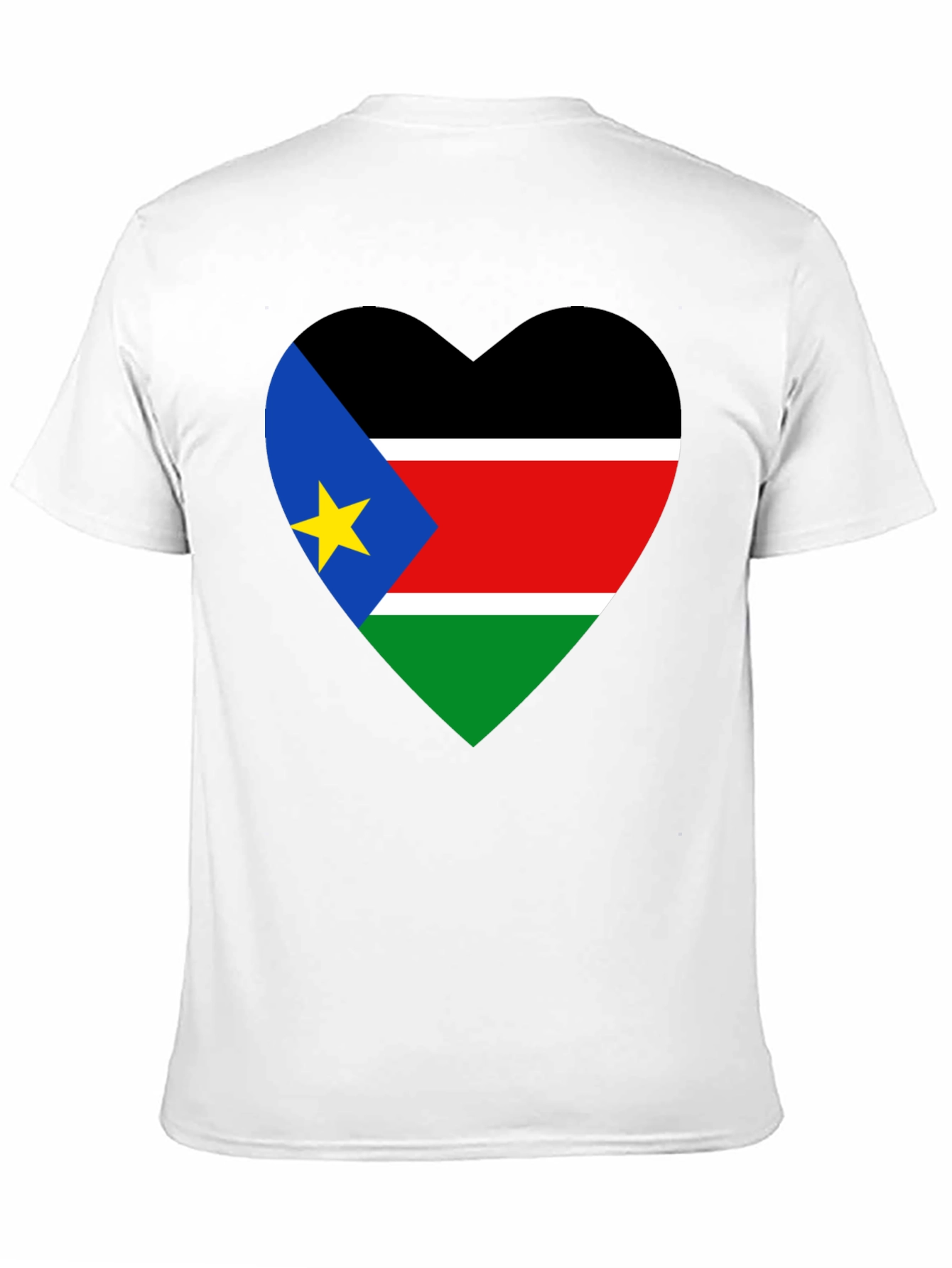 South Sudan Flag Heart T-Shirt
