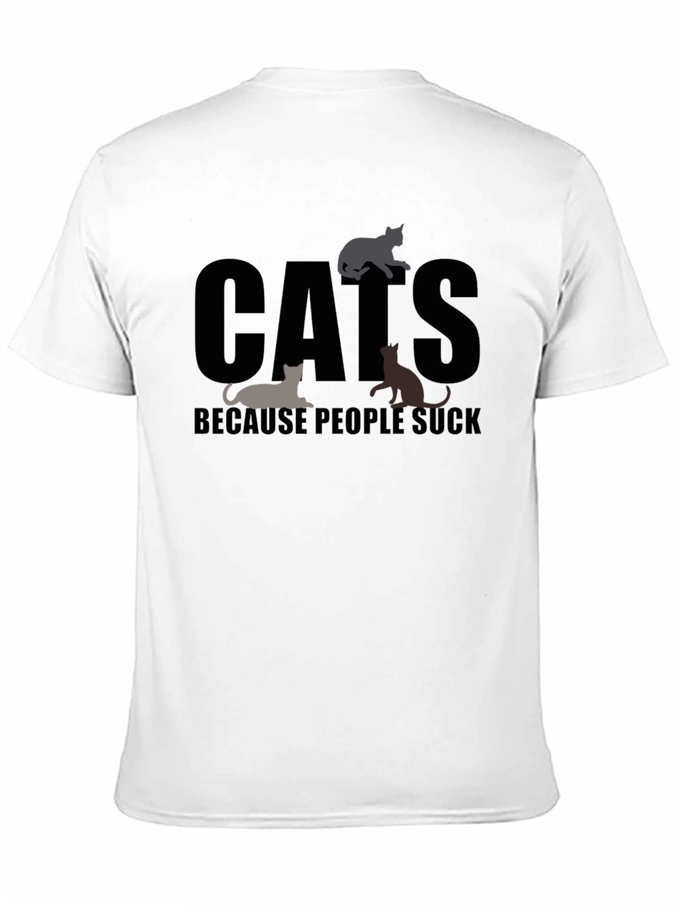 Cats Because People Suck T-Shirt