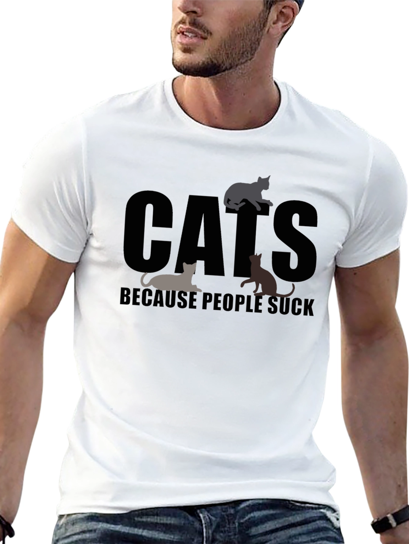 Cats Because People Suck T-Shirt