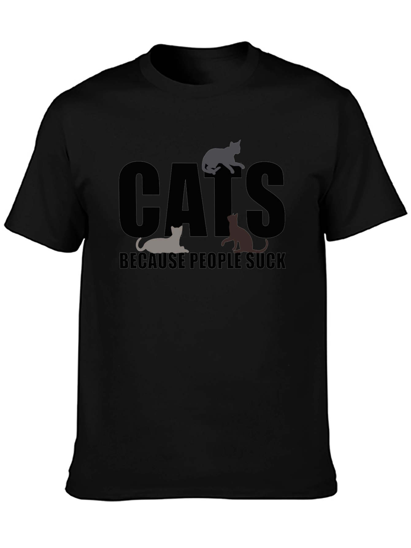 Cats Because People Suck T-Shirt