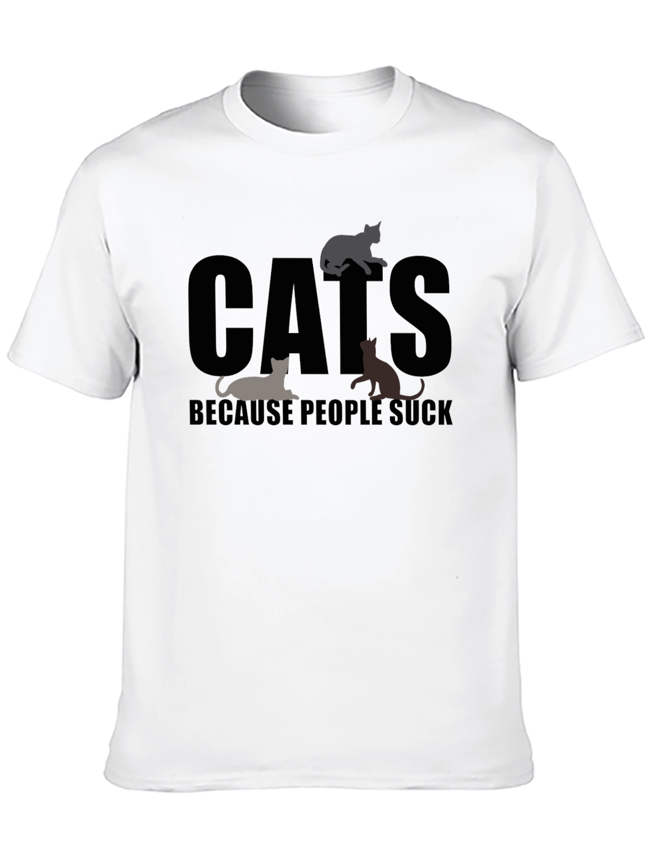 Cats Because People Suck T-Shirt