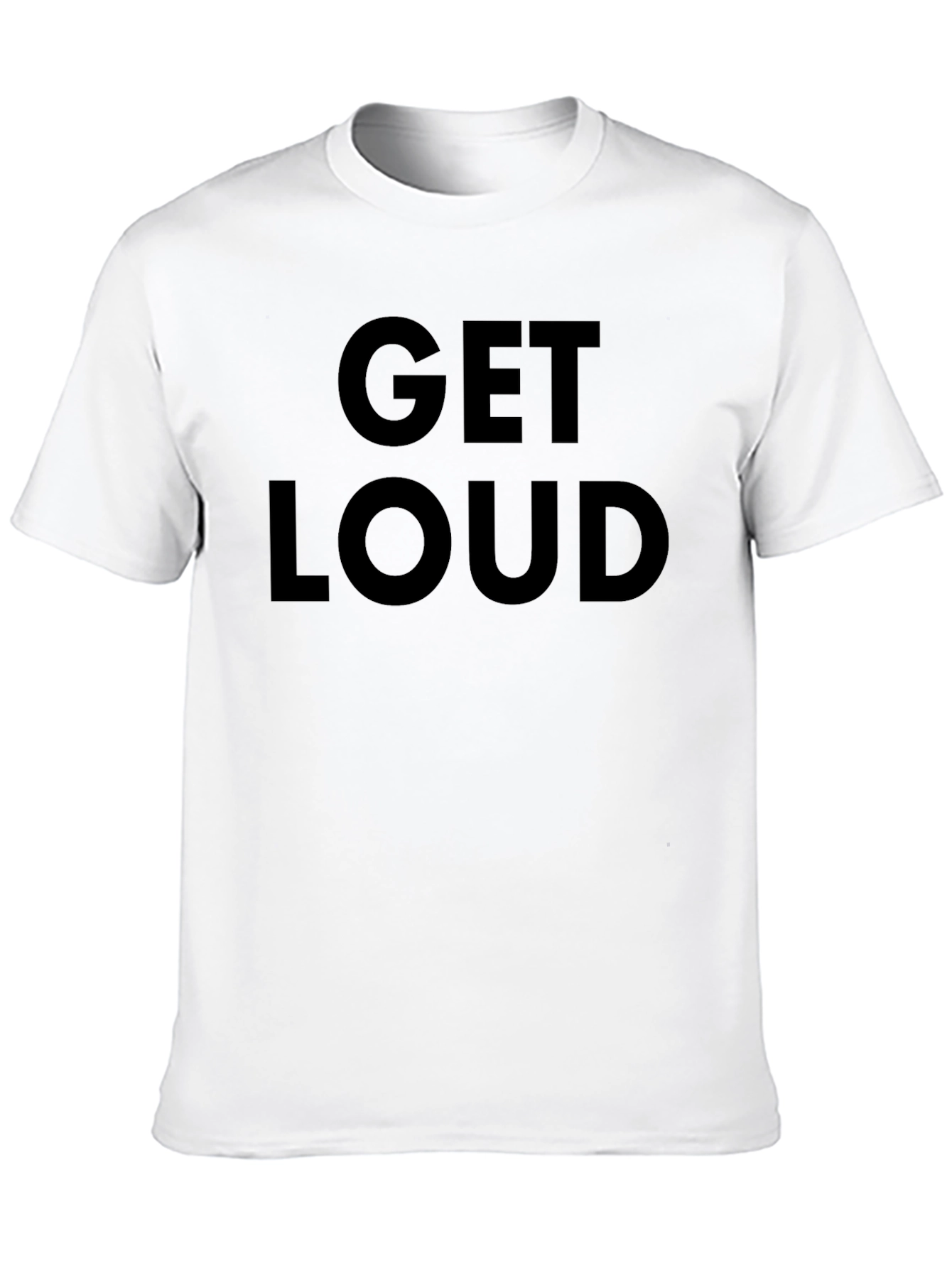 Get Loud Graphic Tee - Black Cotton T-Shirt
