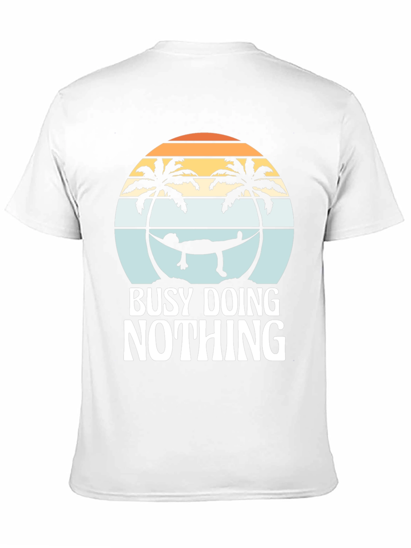 Busy Doing Nothing Graphic Tee - Relaxing Hammock Design