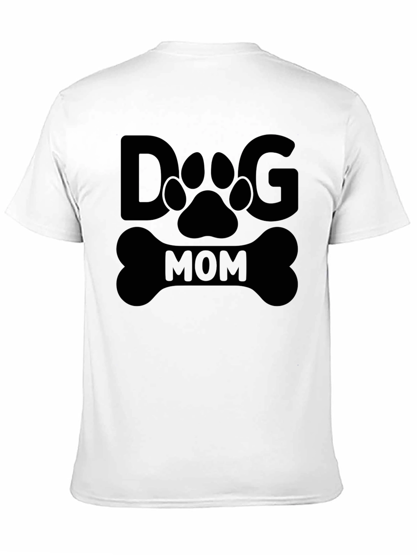 Dog Mom Graphic Tee - Black