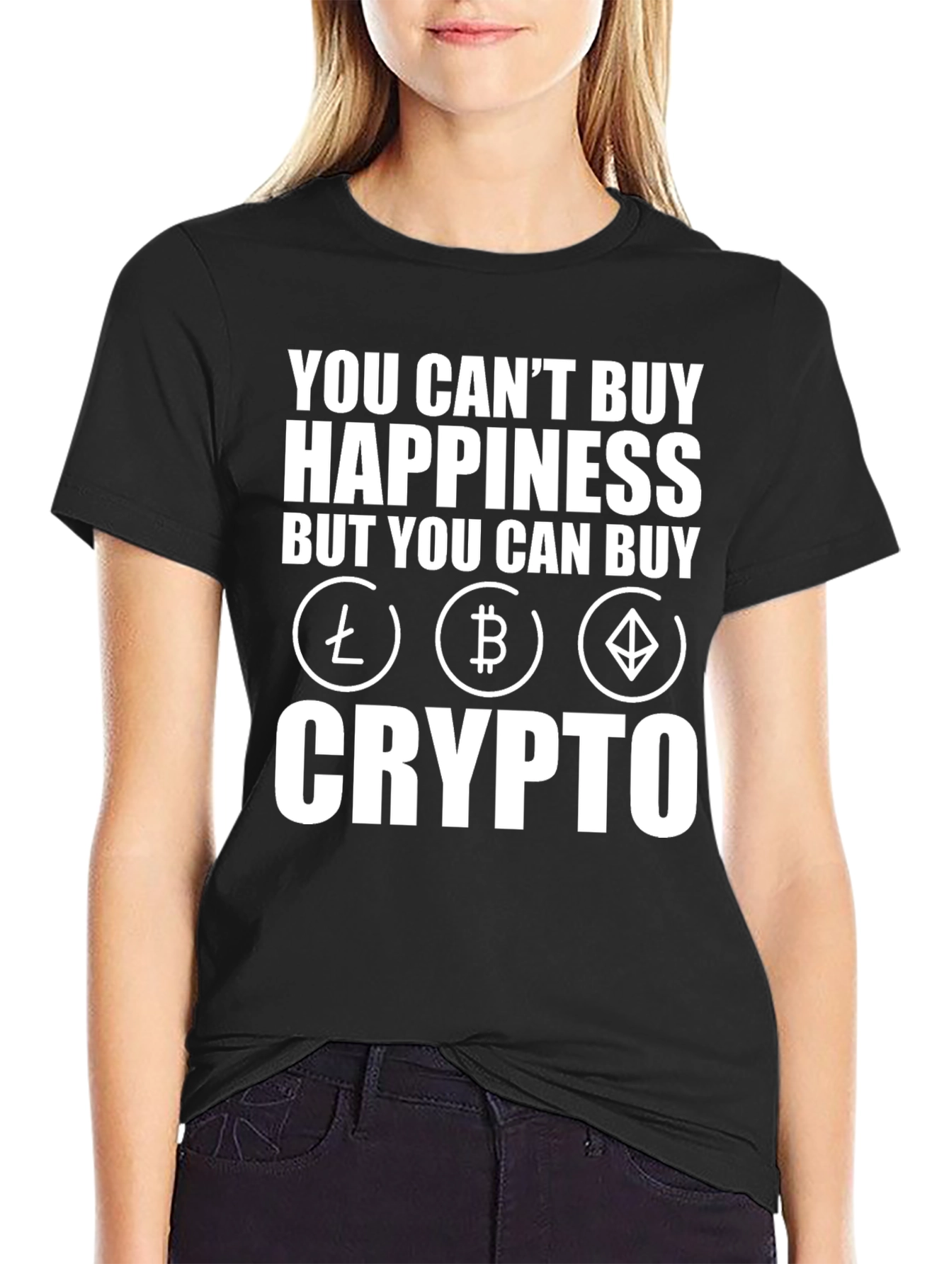 Crypto T-Shirt: Buy Crypto Buy Happiness!