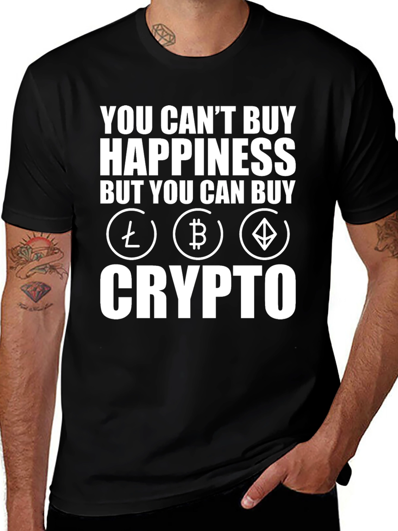 Crypto T-Shirt: Buy Crypto Buy Happiness!