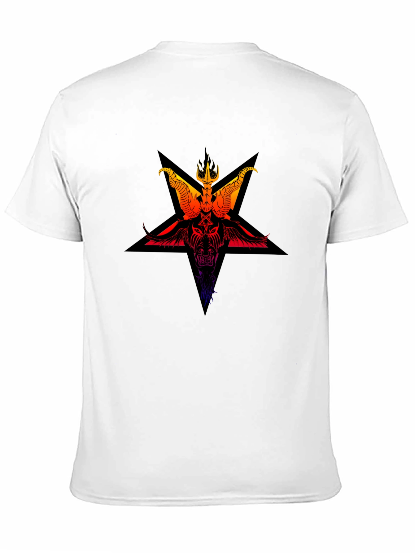 Baphomet Star Graphic Tee - Dark Pagan Style Shirt