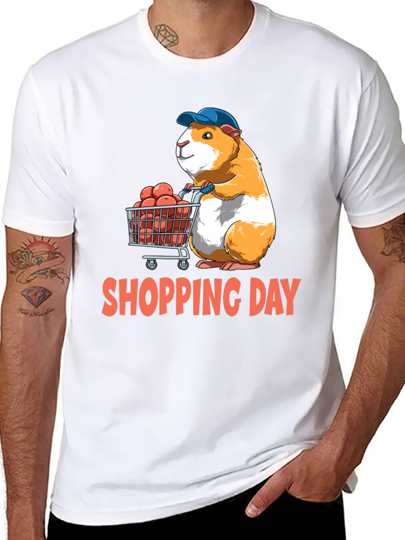 Guinea Pig Shopping Day T-Shirt