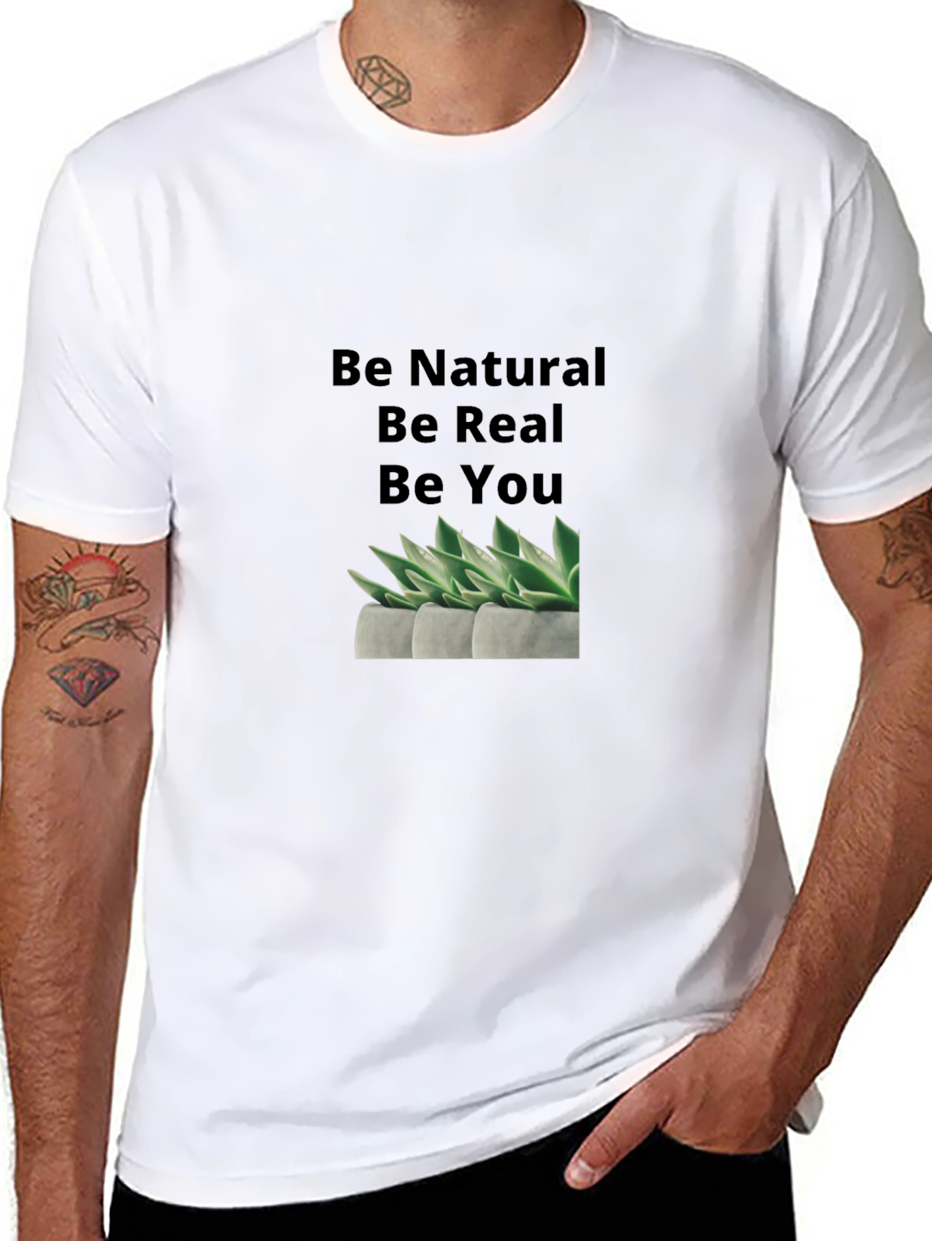 Be Natural Be Real Graphic Tee