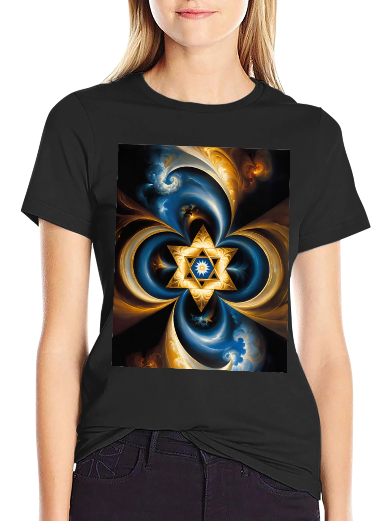 Abstract Star Design Tee