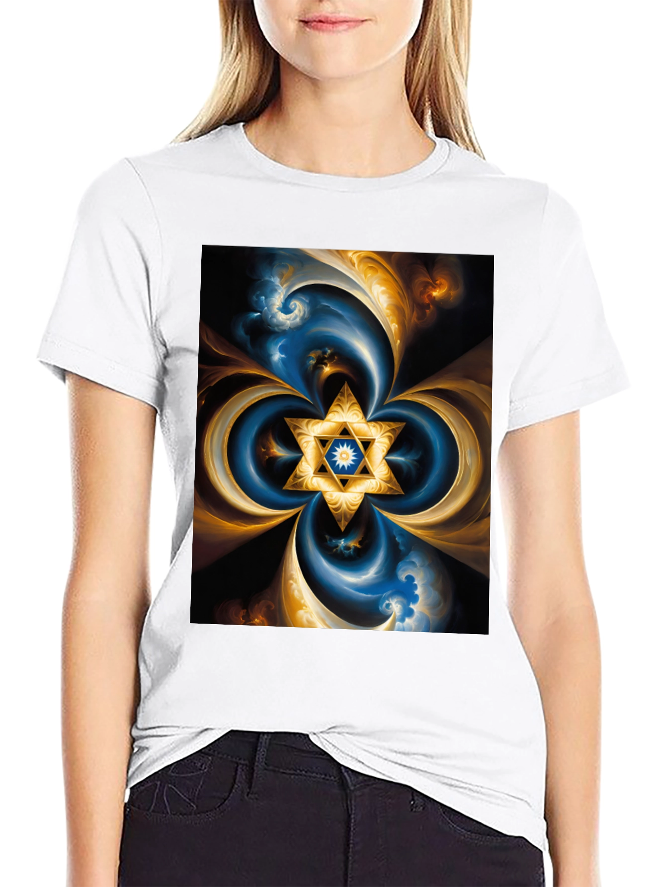 Abstract Star Design Tee