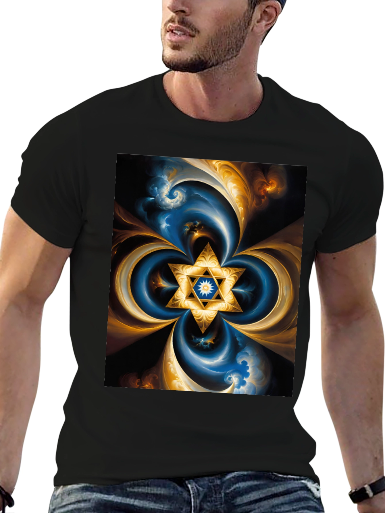 Abstract Star Design Tee