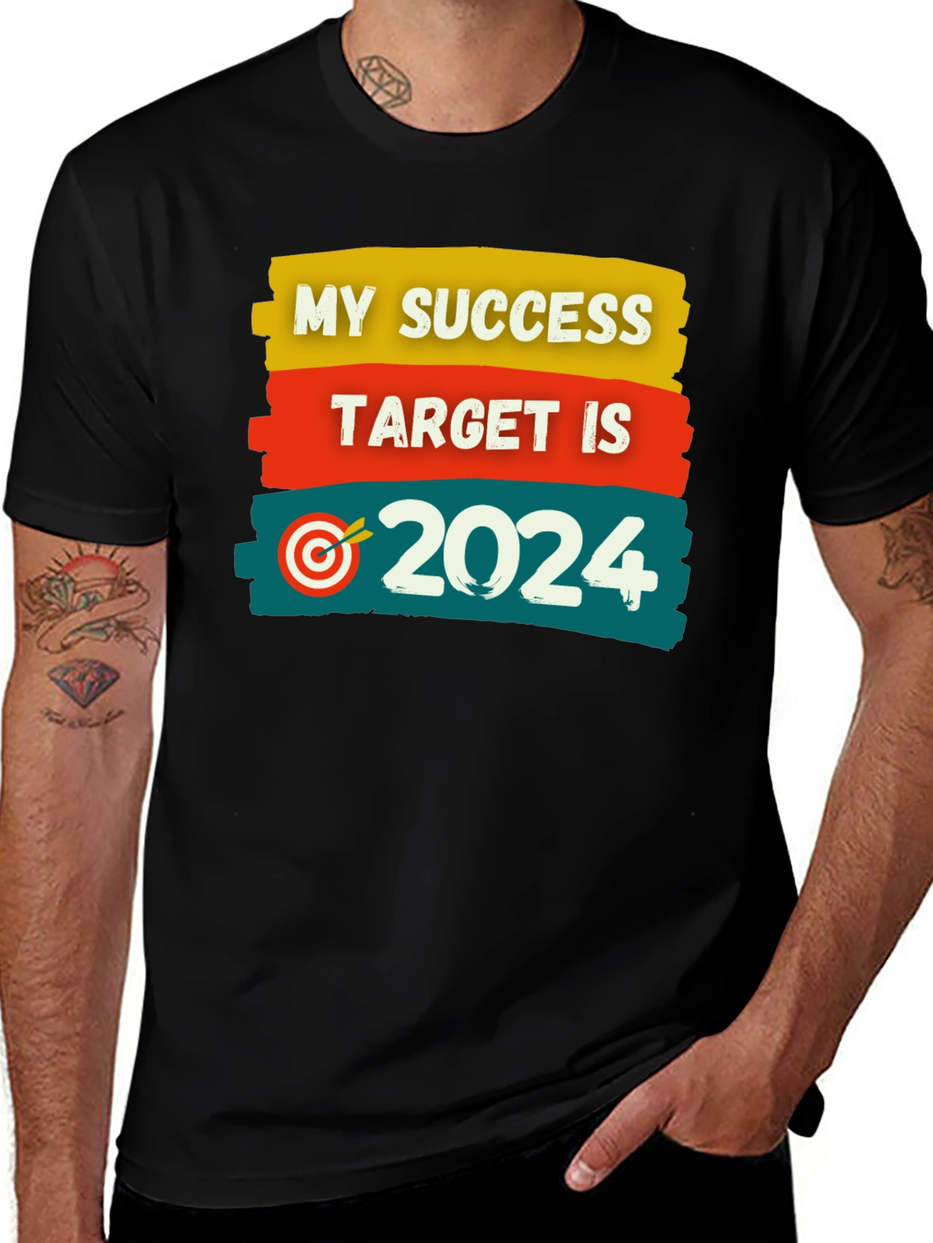 Success Target 2024 Black T-Shirt