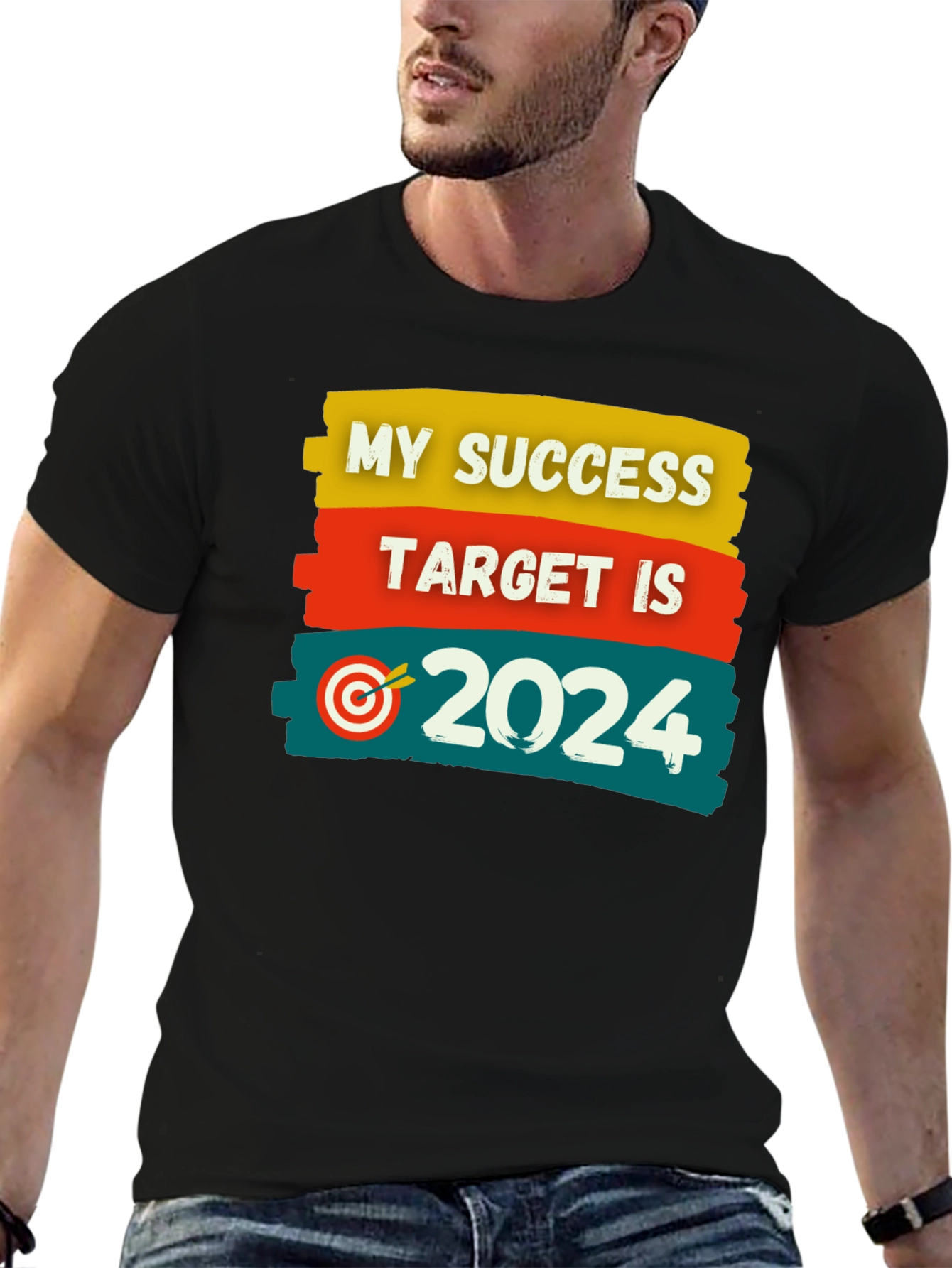 Success Target 2024 Black T-Shirt
