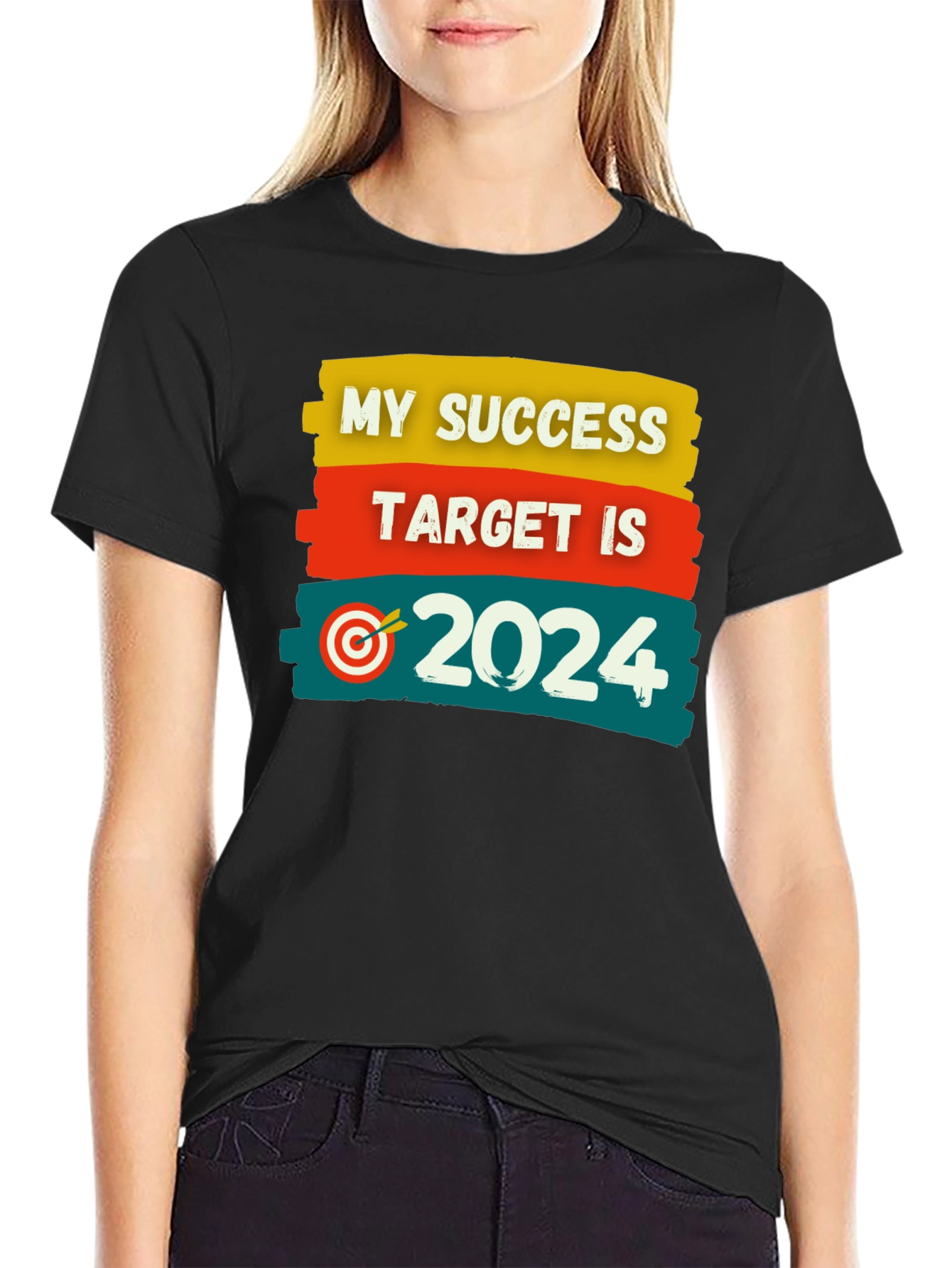 Success Target 2024 Black T-Shirt