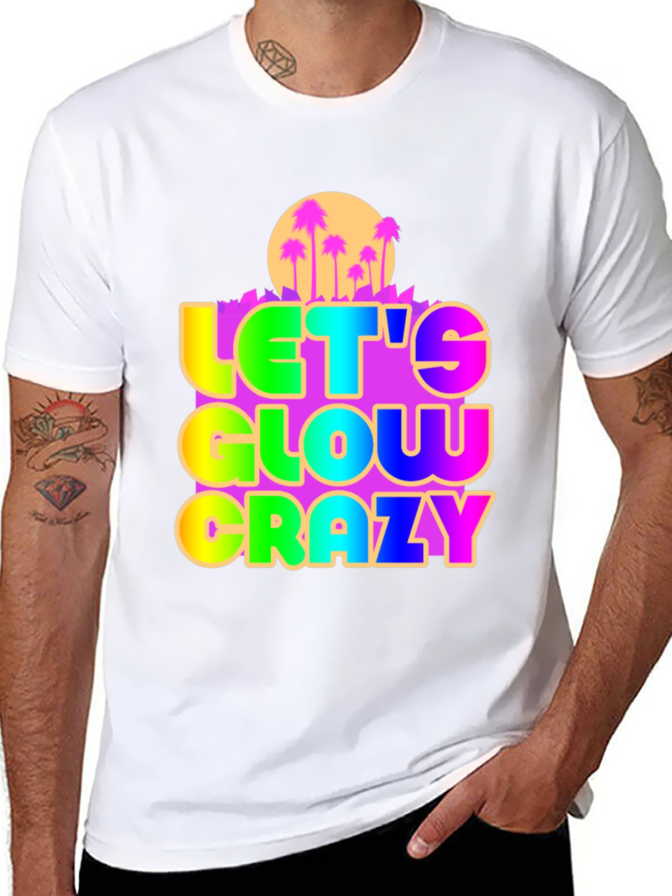 Lets Glow Crazy Graphic Tee