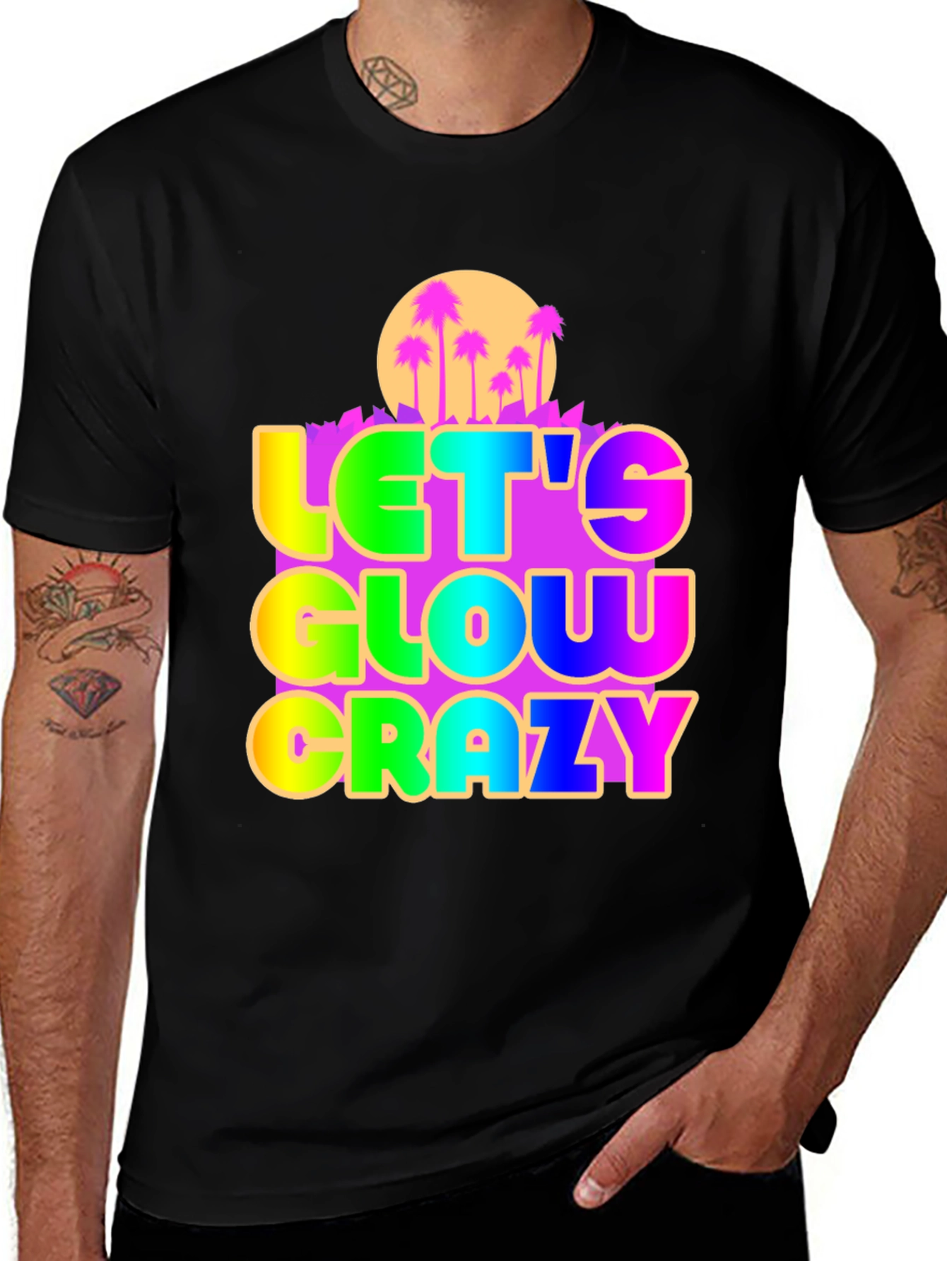 Lets Glow Crazy Graphic Tee