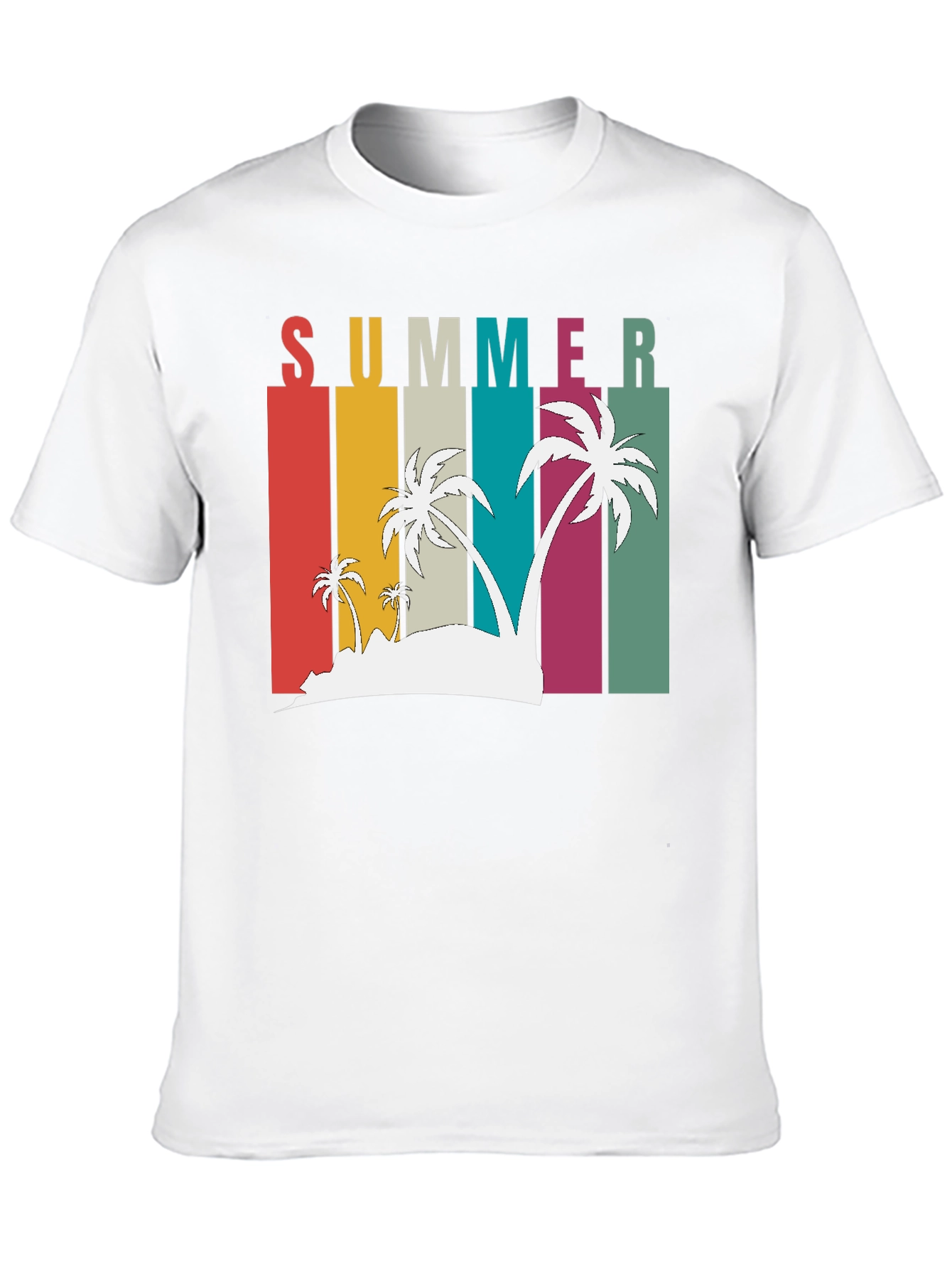 Retro Summer Palm Tee
