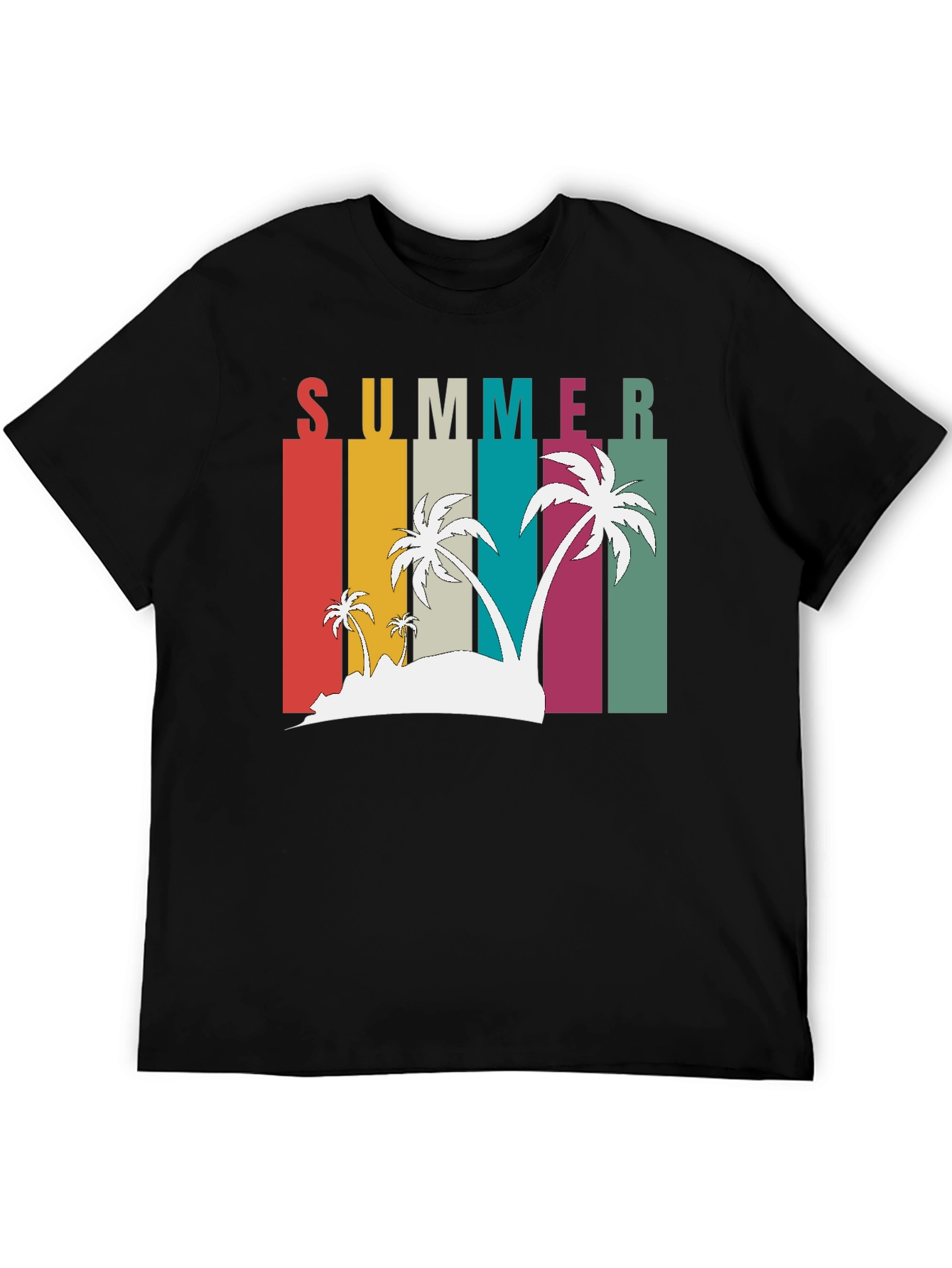 Retro Summer Palm Tee