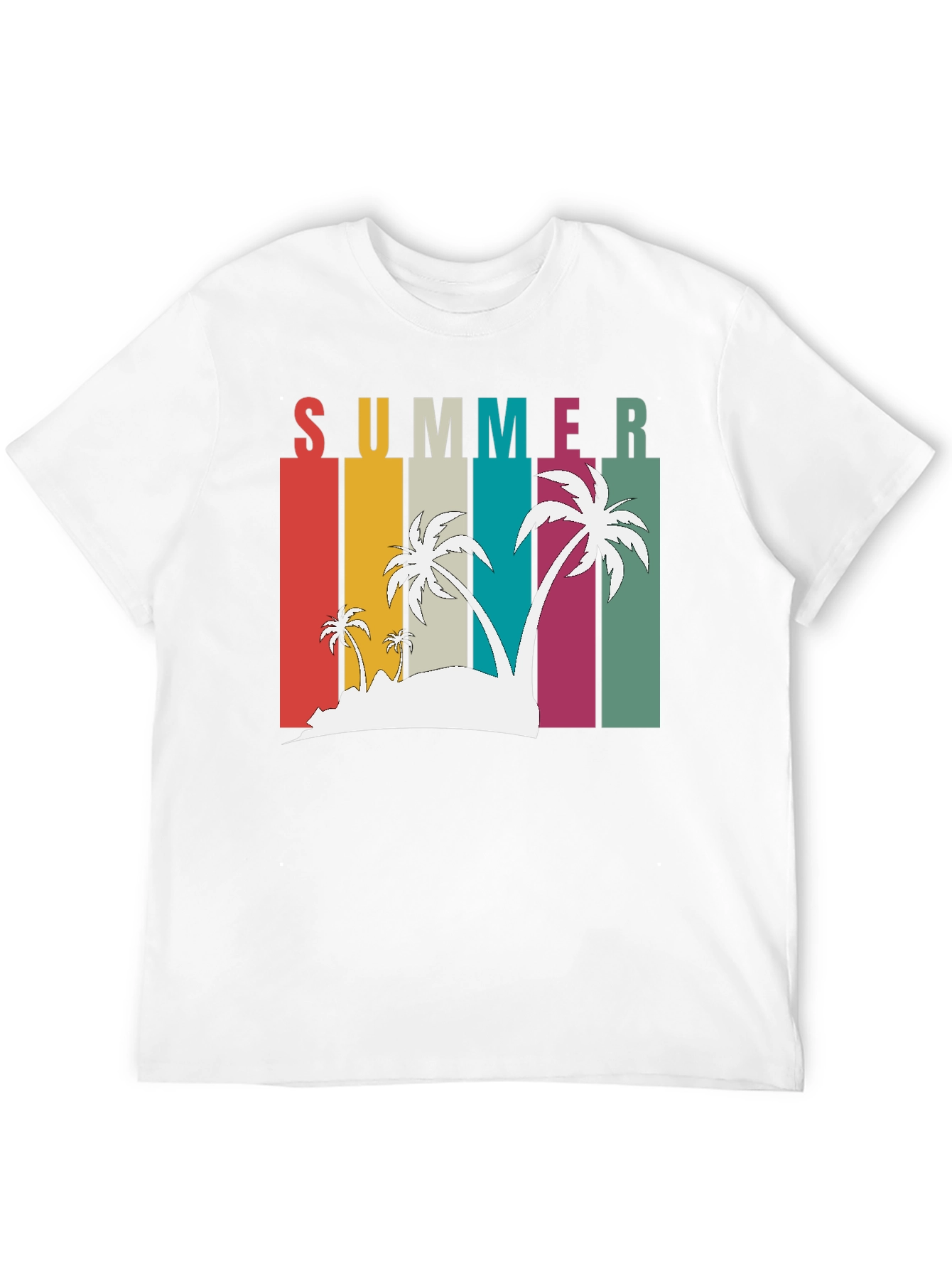 Retro Summer Palm Tee