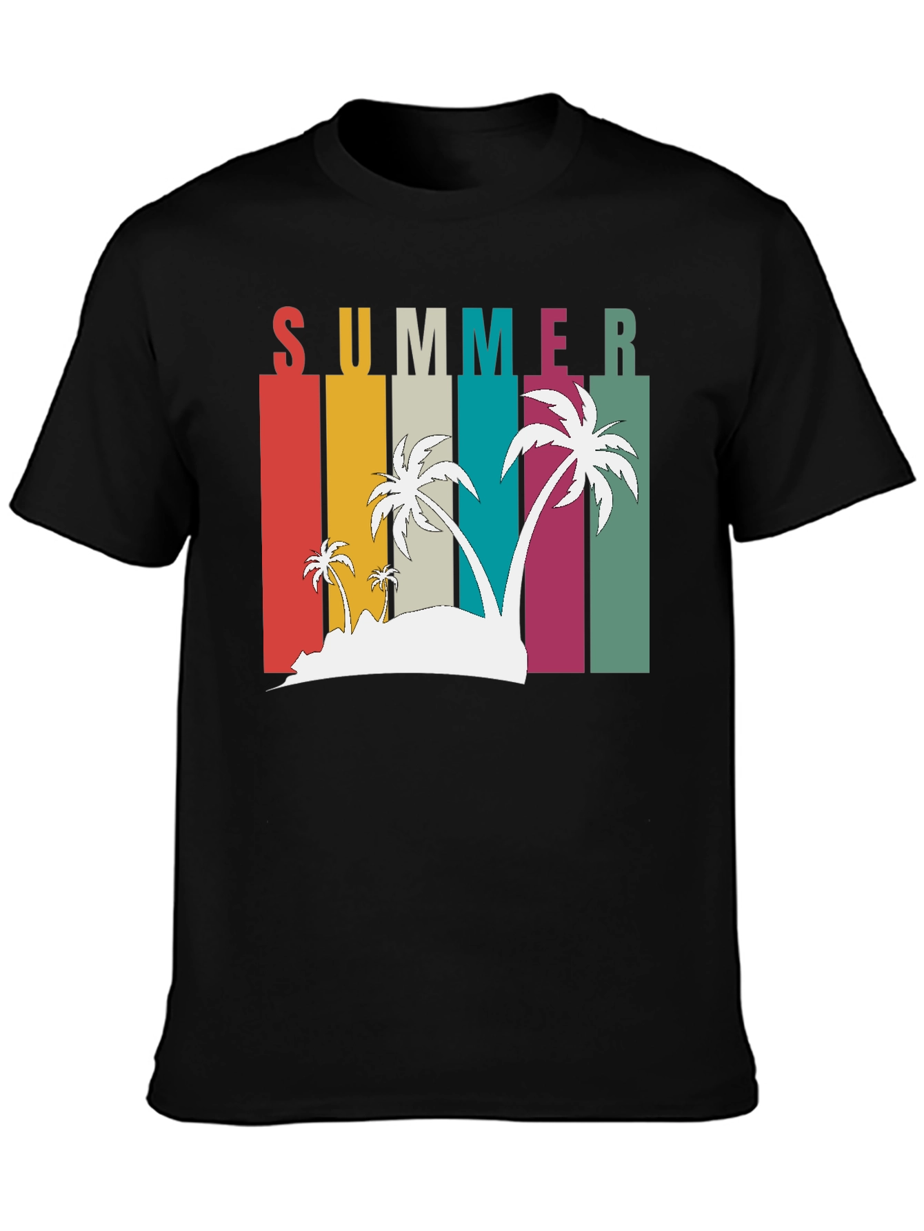 Retro Summer Palm Tee