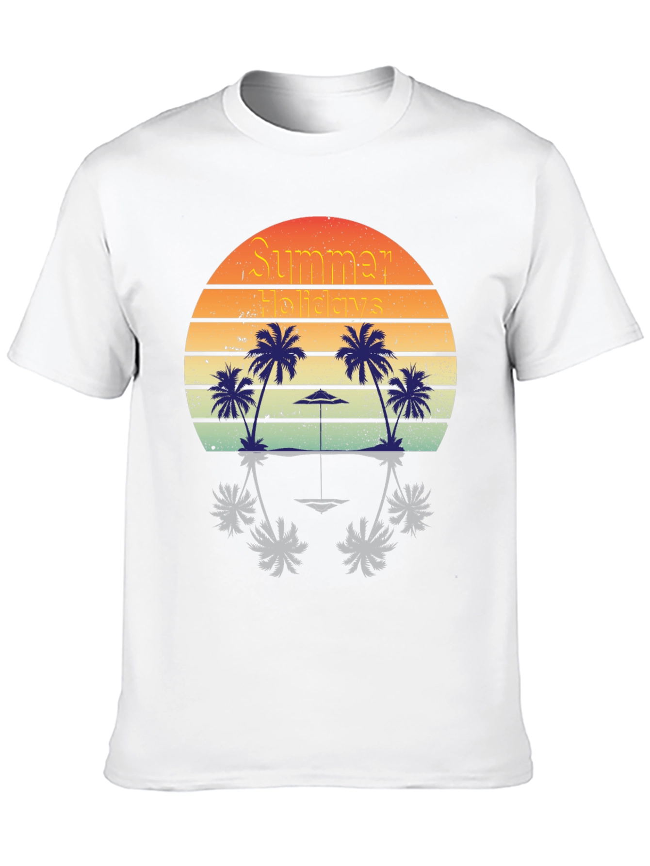 Summer Holidays Graphic T-Shirt - Retro Beach Design