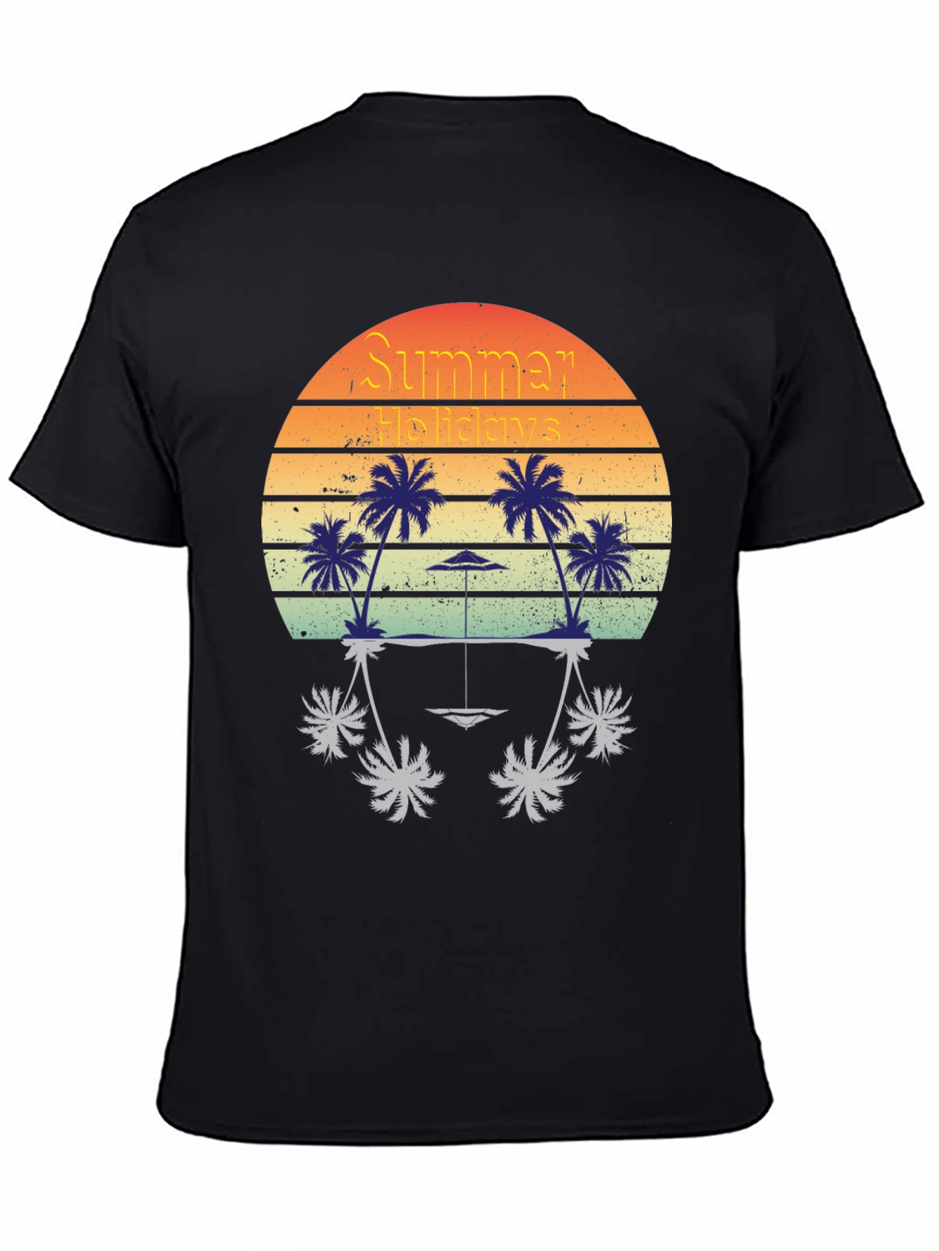 Summer Holidays Graphic T-Shirt - Retro Beach Design
