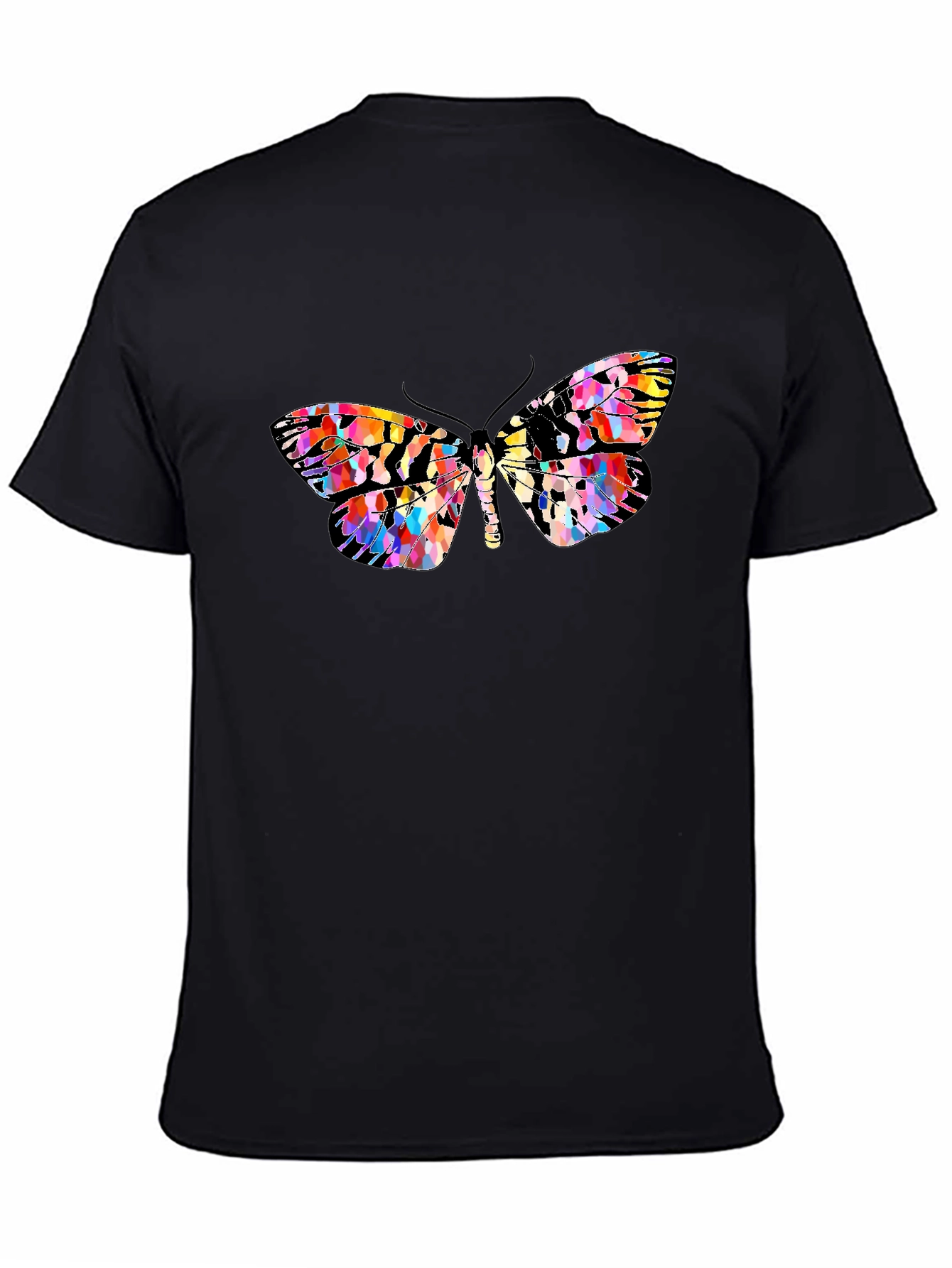 Butterfly Graphic Print Crew Neck Tee