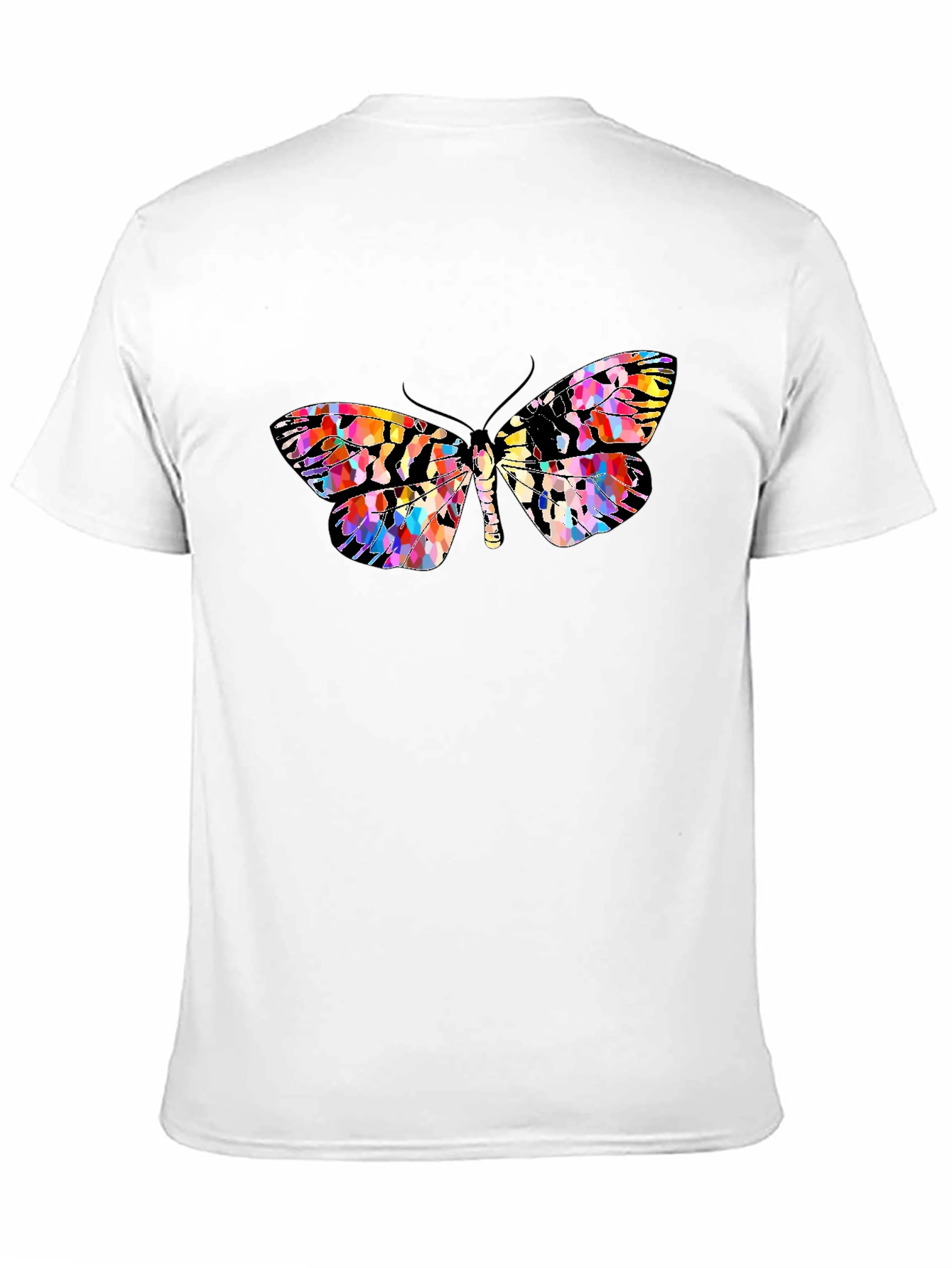 Butterfly Graphic Print Crew Neck Tee