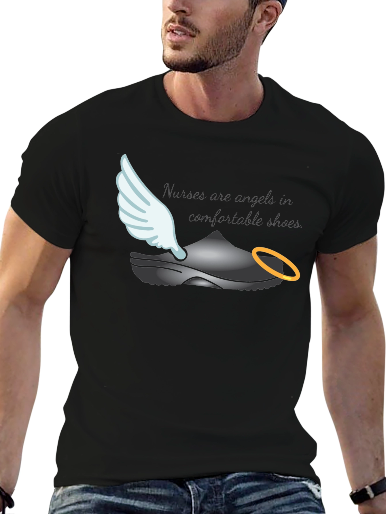 Nurses Are Angels T-Shirt - Comfortable Shoes
