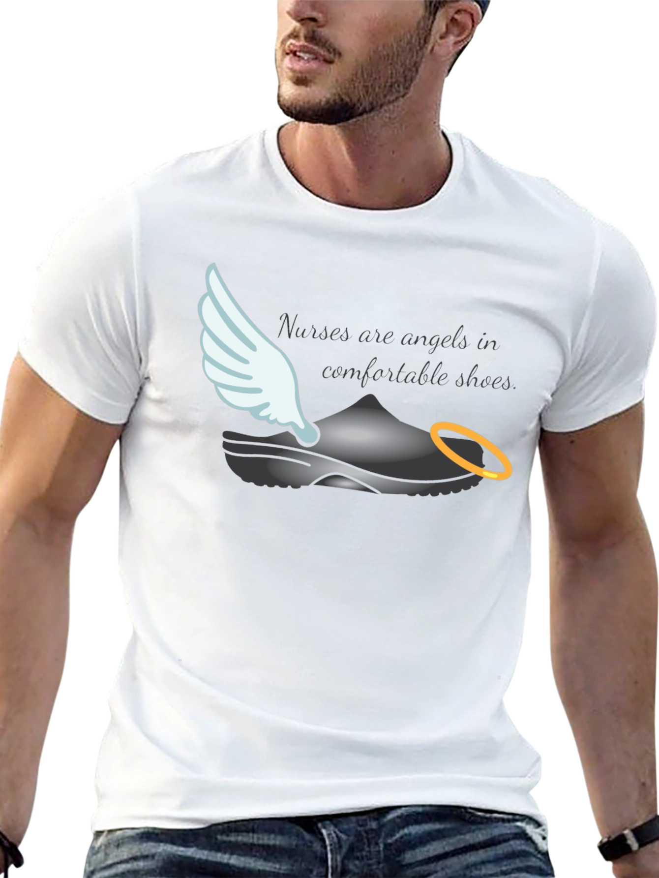 Nurses Are Angels T-Shirt - Comfortable Shoes