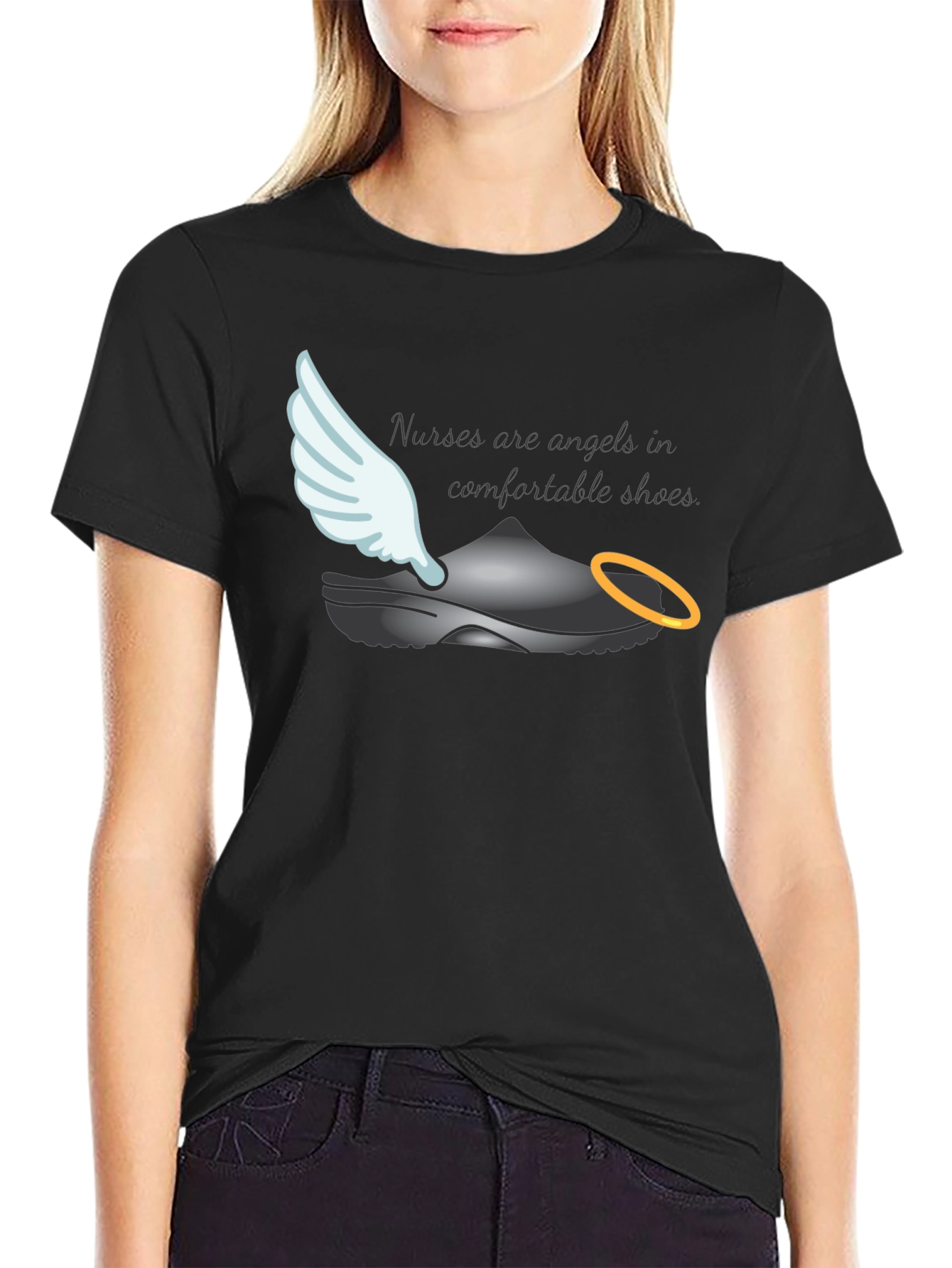 Nurses Are Angels T-Shirt - Comfortable Shoes