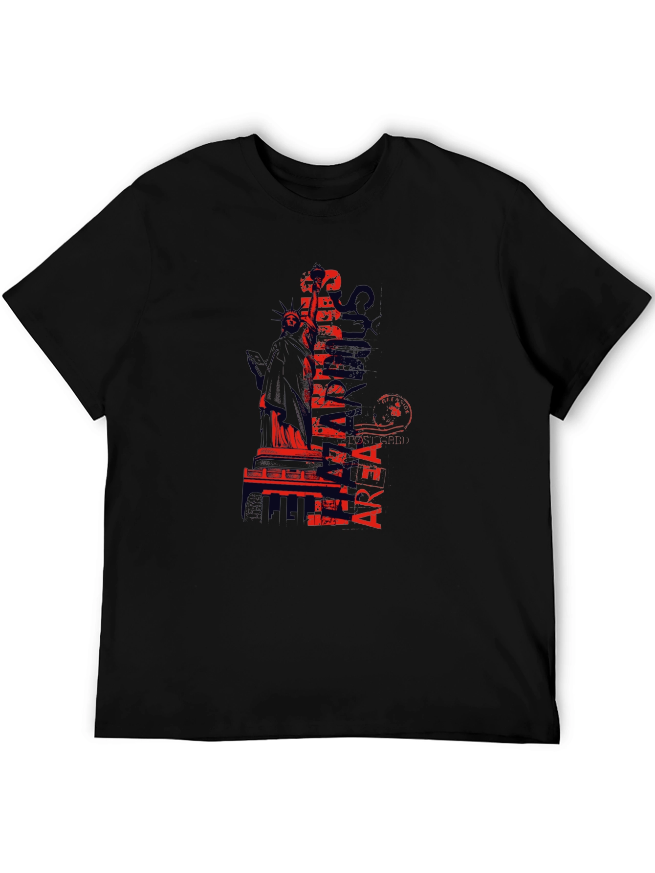 Statue of Liberty Graphic Black T-Shirt